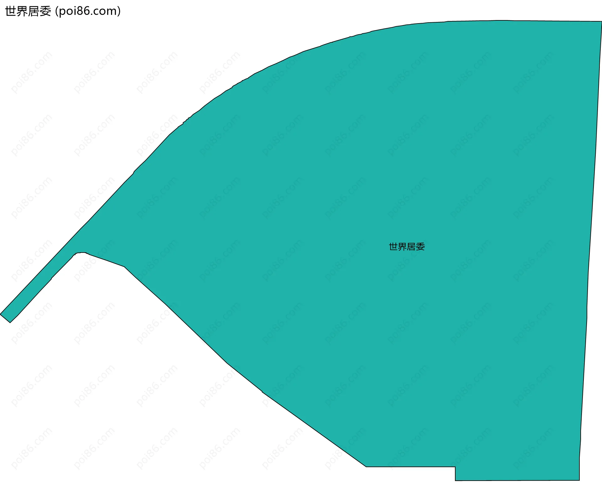 世界居委边界地图