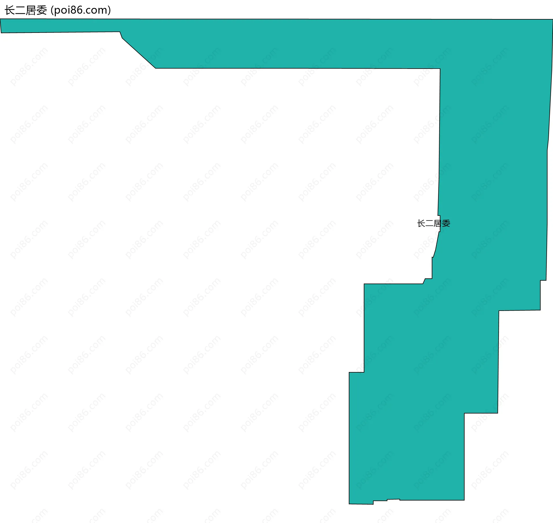 长二居委边界地图