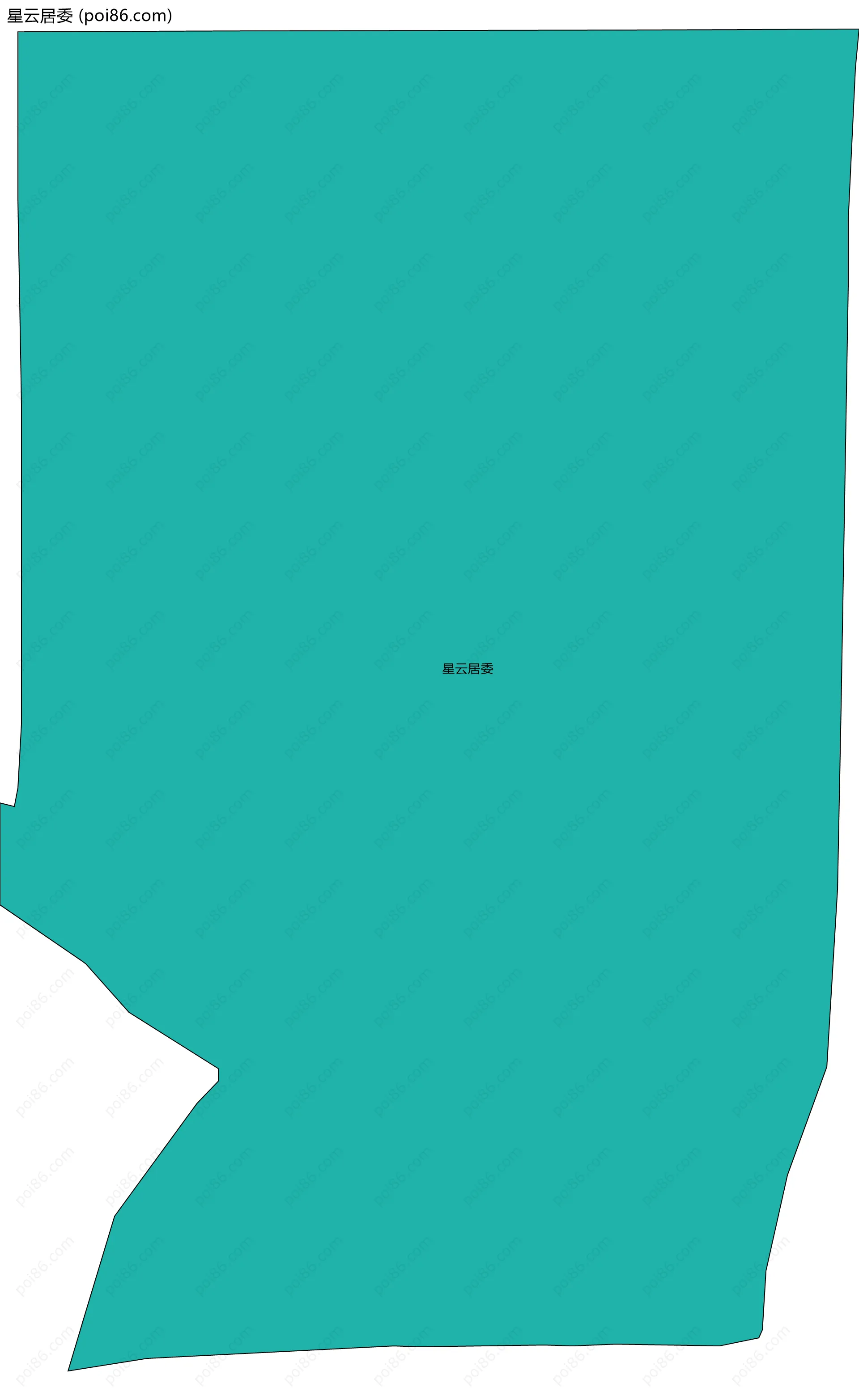 星云居委边界地图