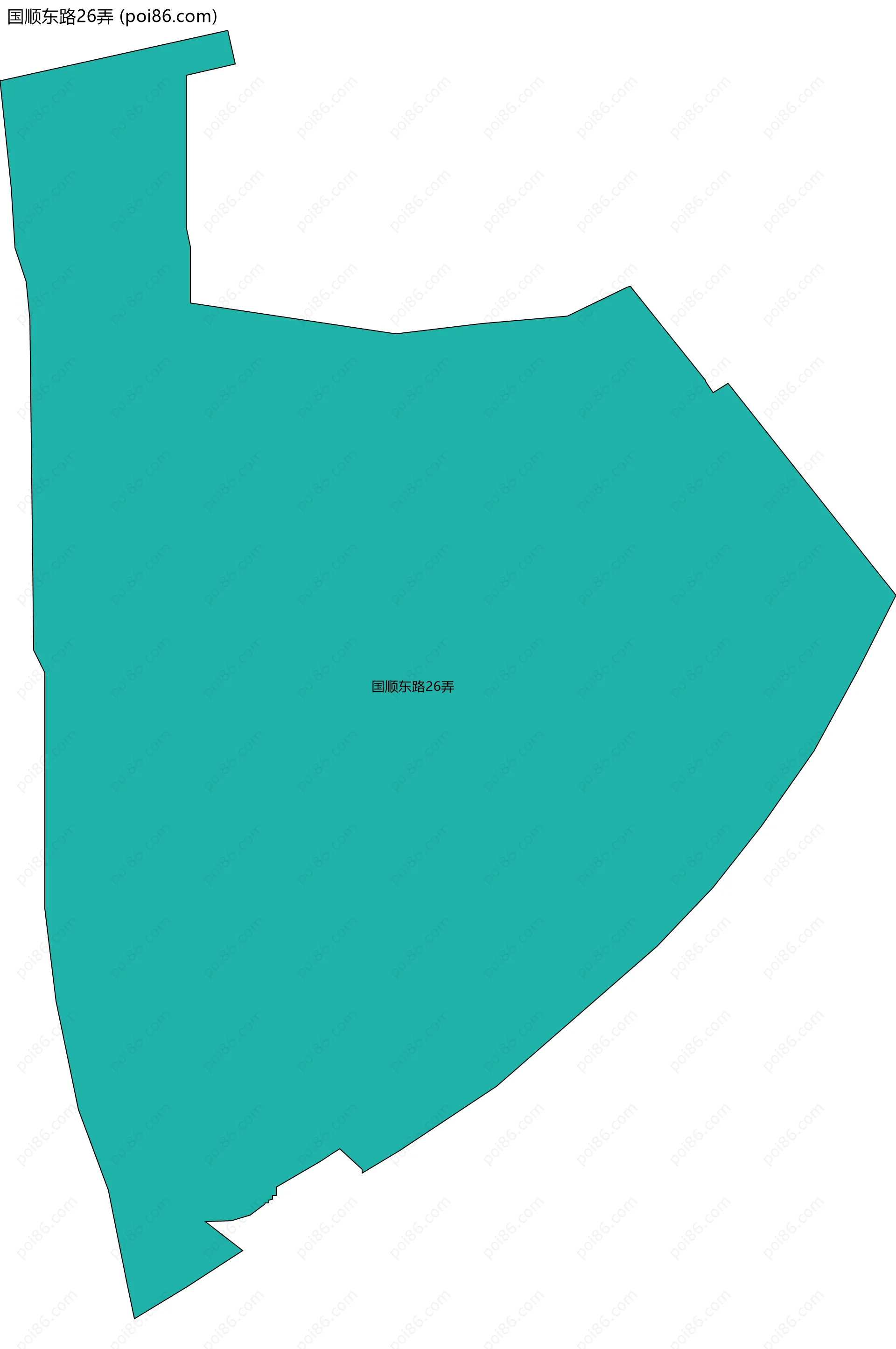 国顺东路26弄边界地图