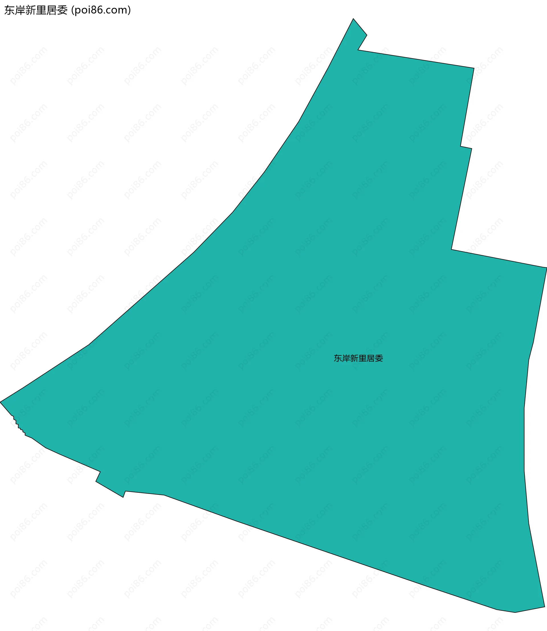 东岸新里居委边界地图