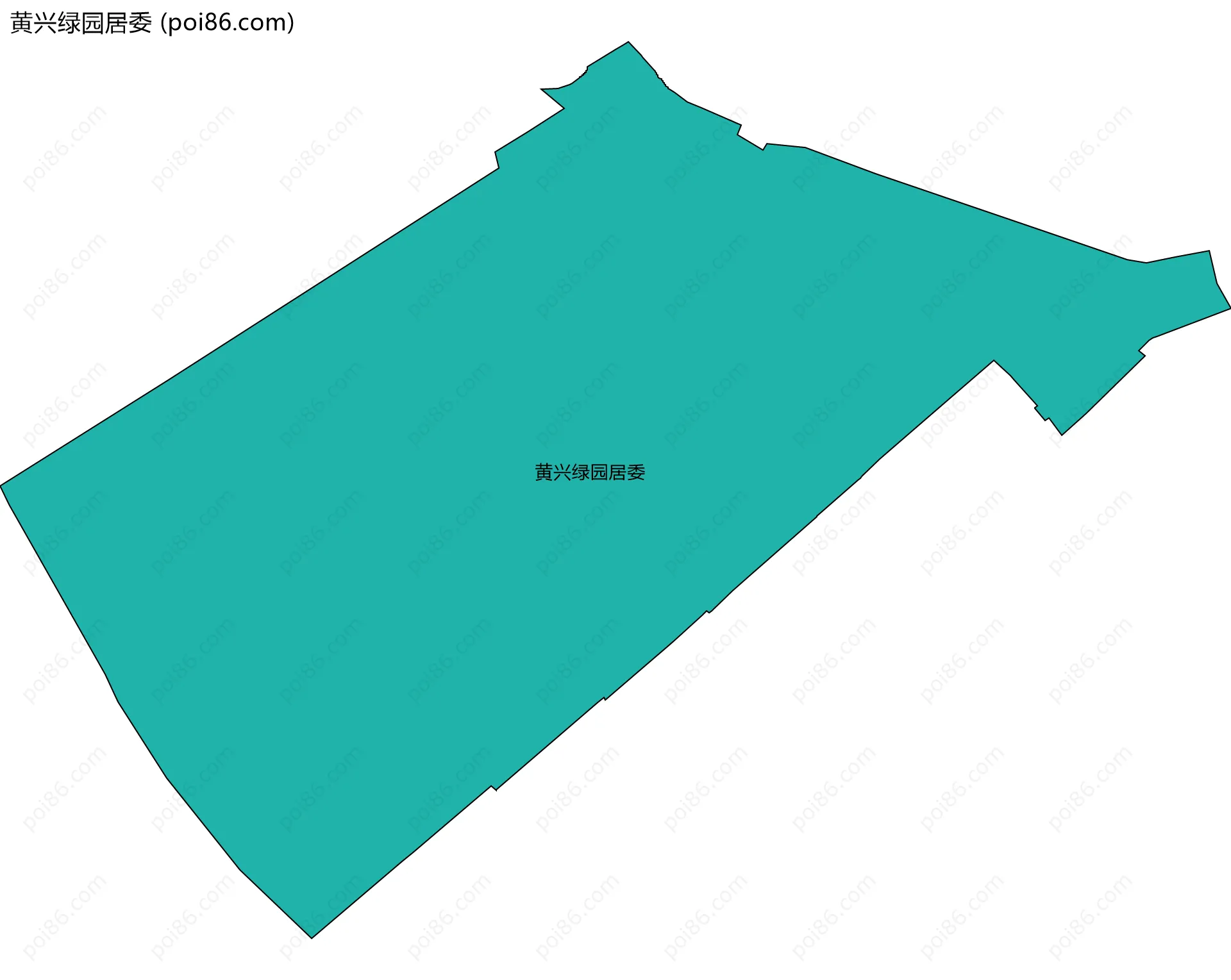 黄兴绿园居委边界地图