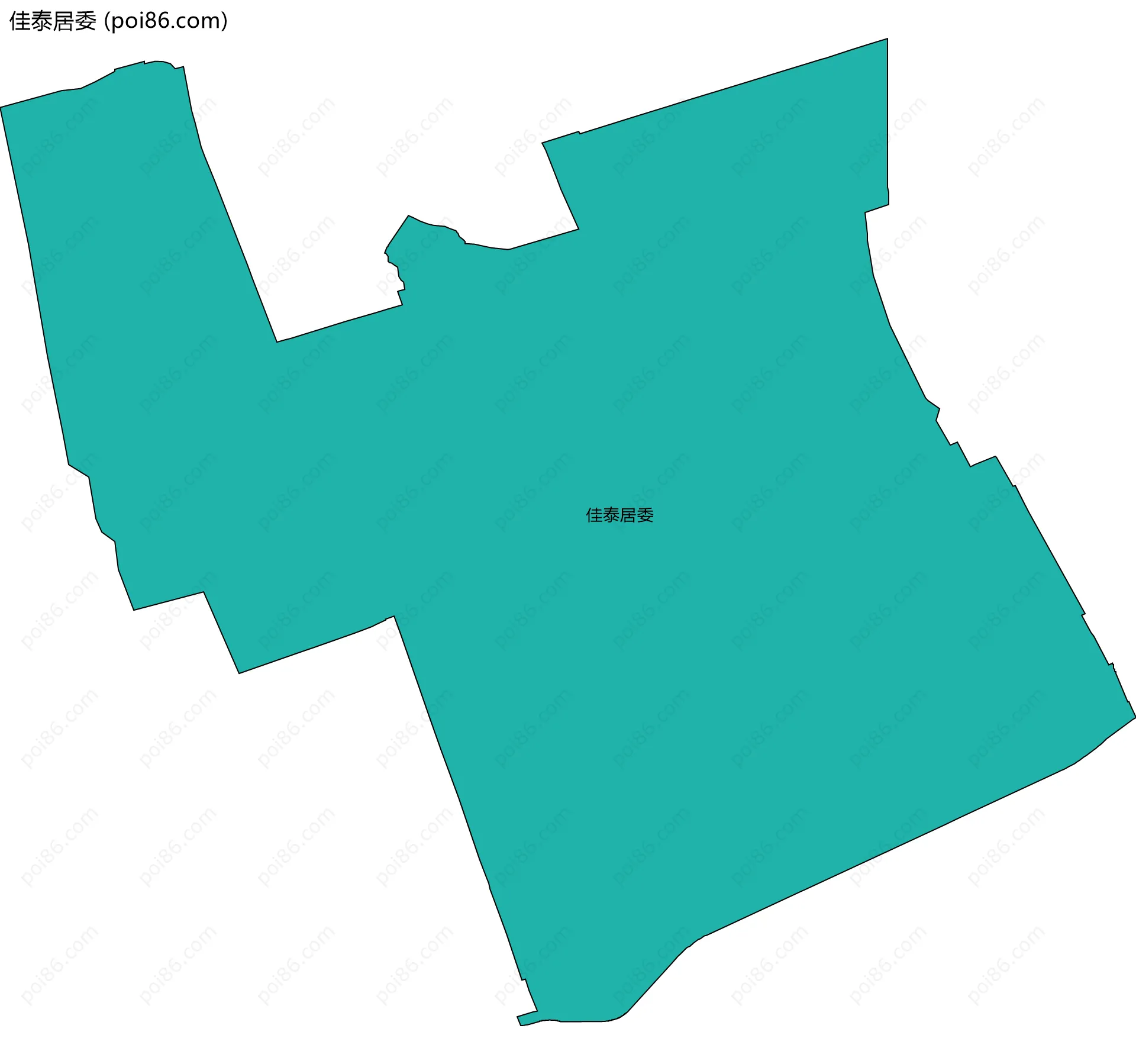 佳泰居委边界地图