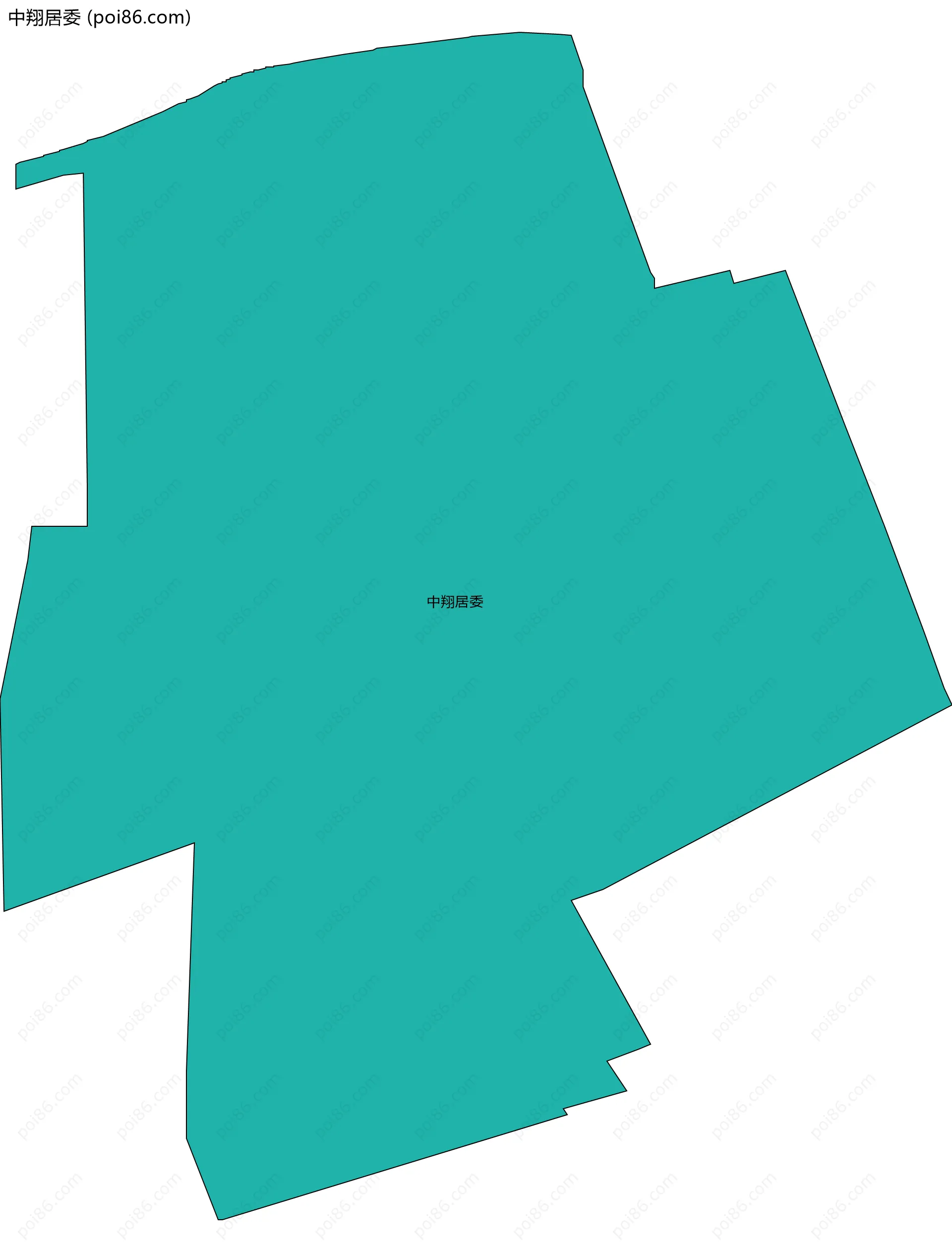 中翔居委边界地图