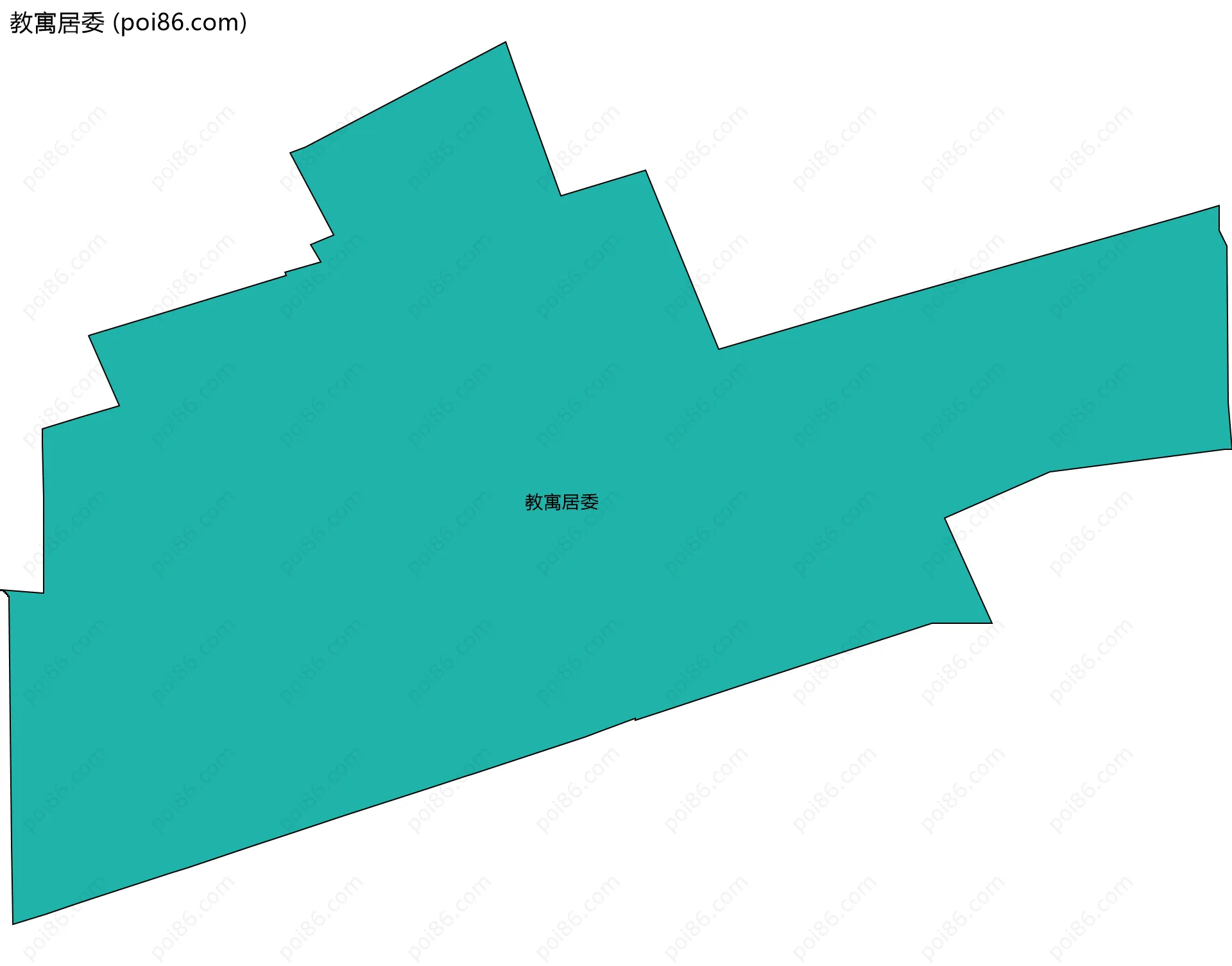 教寓居委边界地图