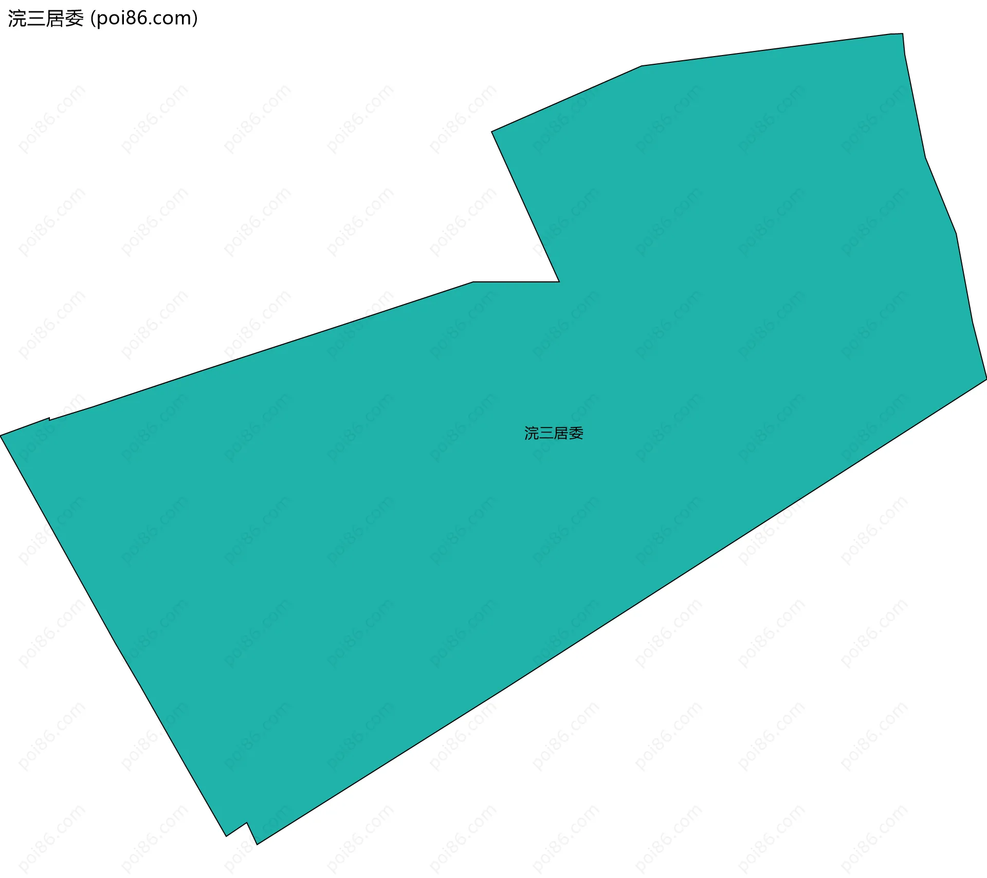 浣三居委边界地图