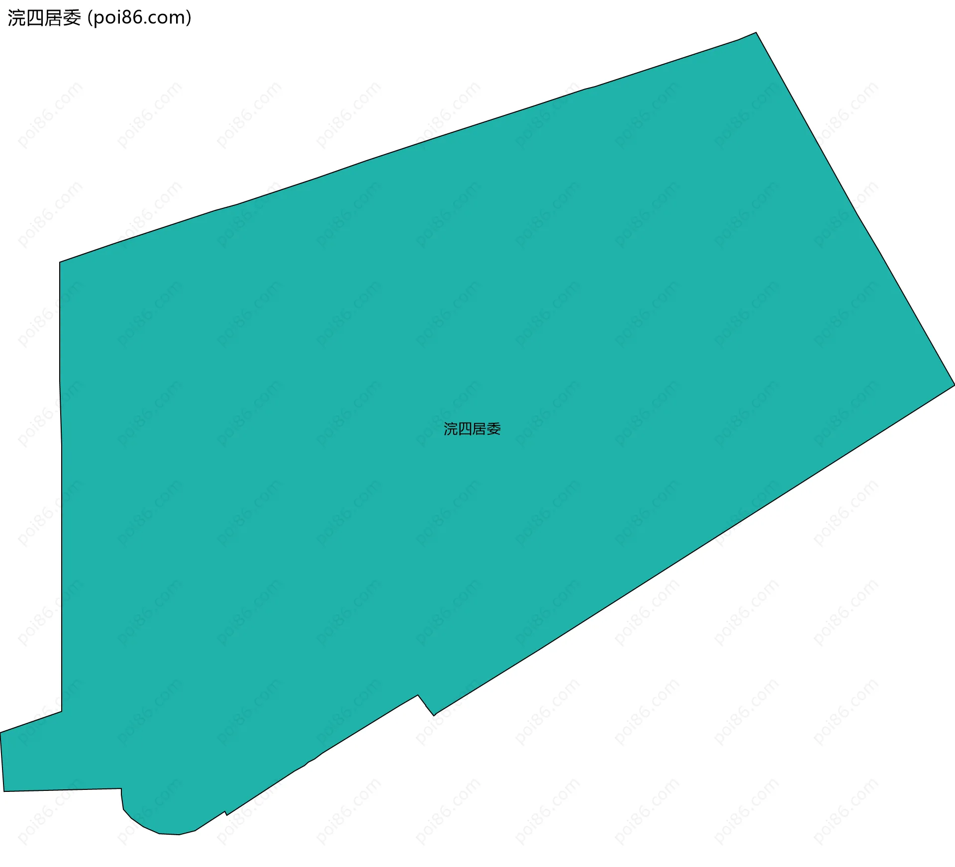 浣四居委边界地图