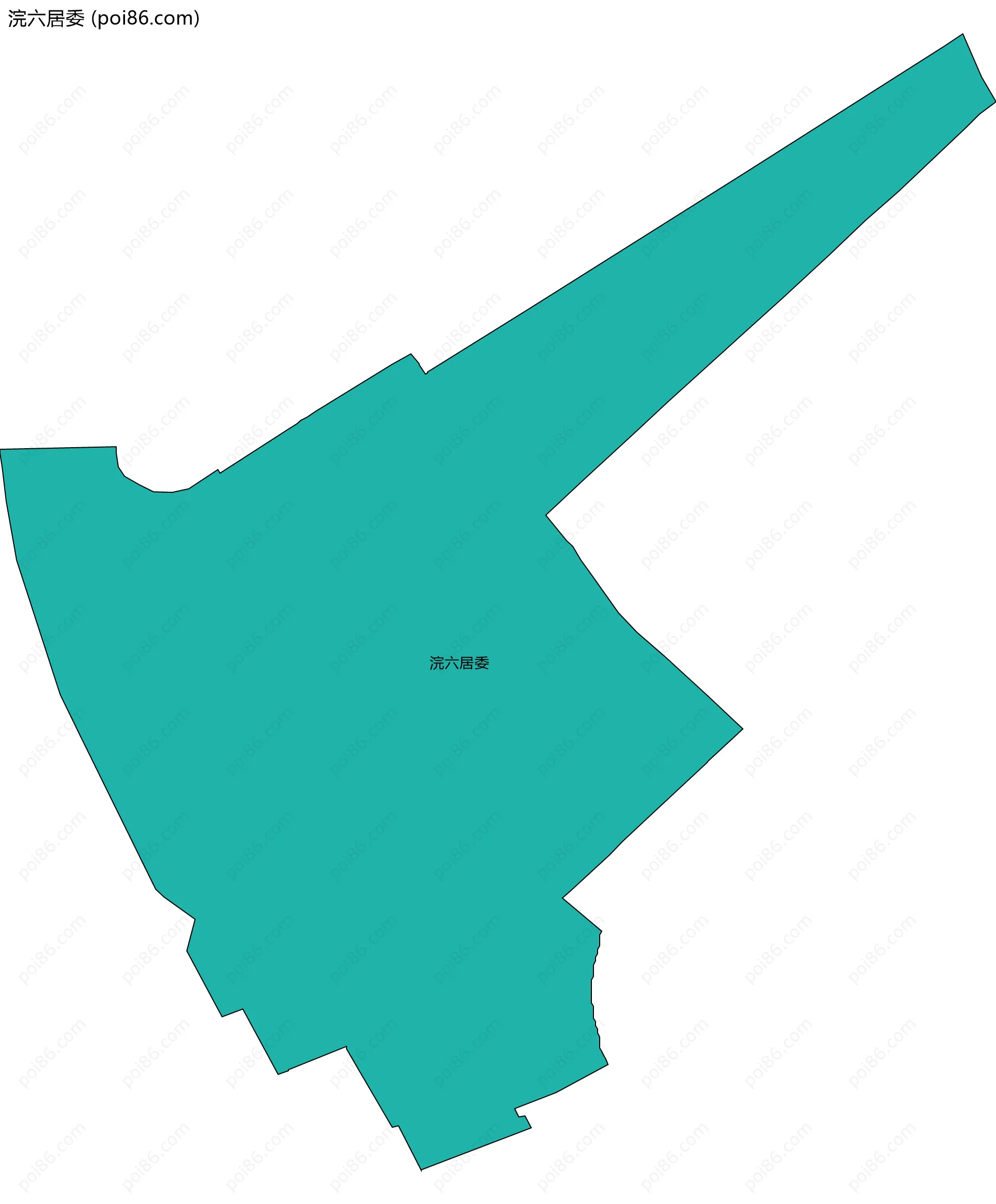 浣六居委边界地图