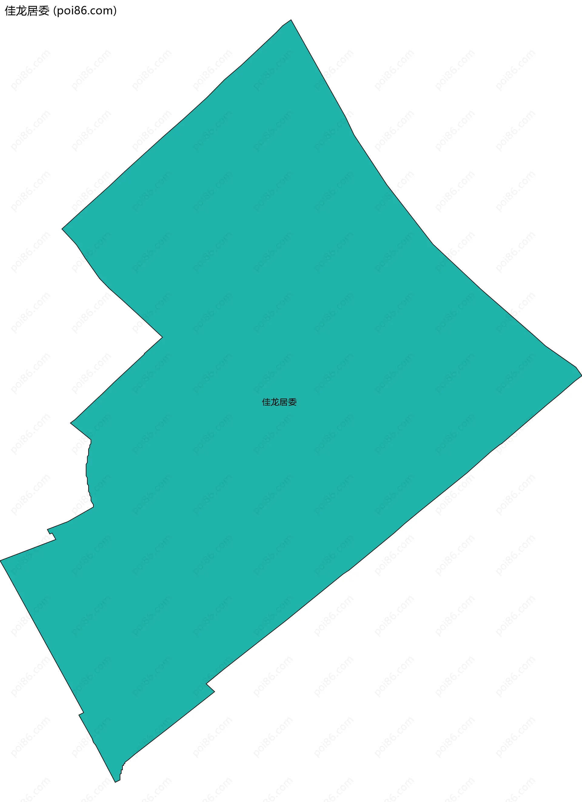 佳龙居委边界地图