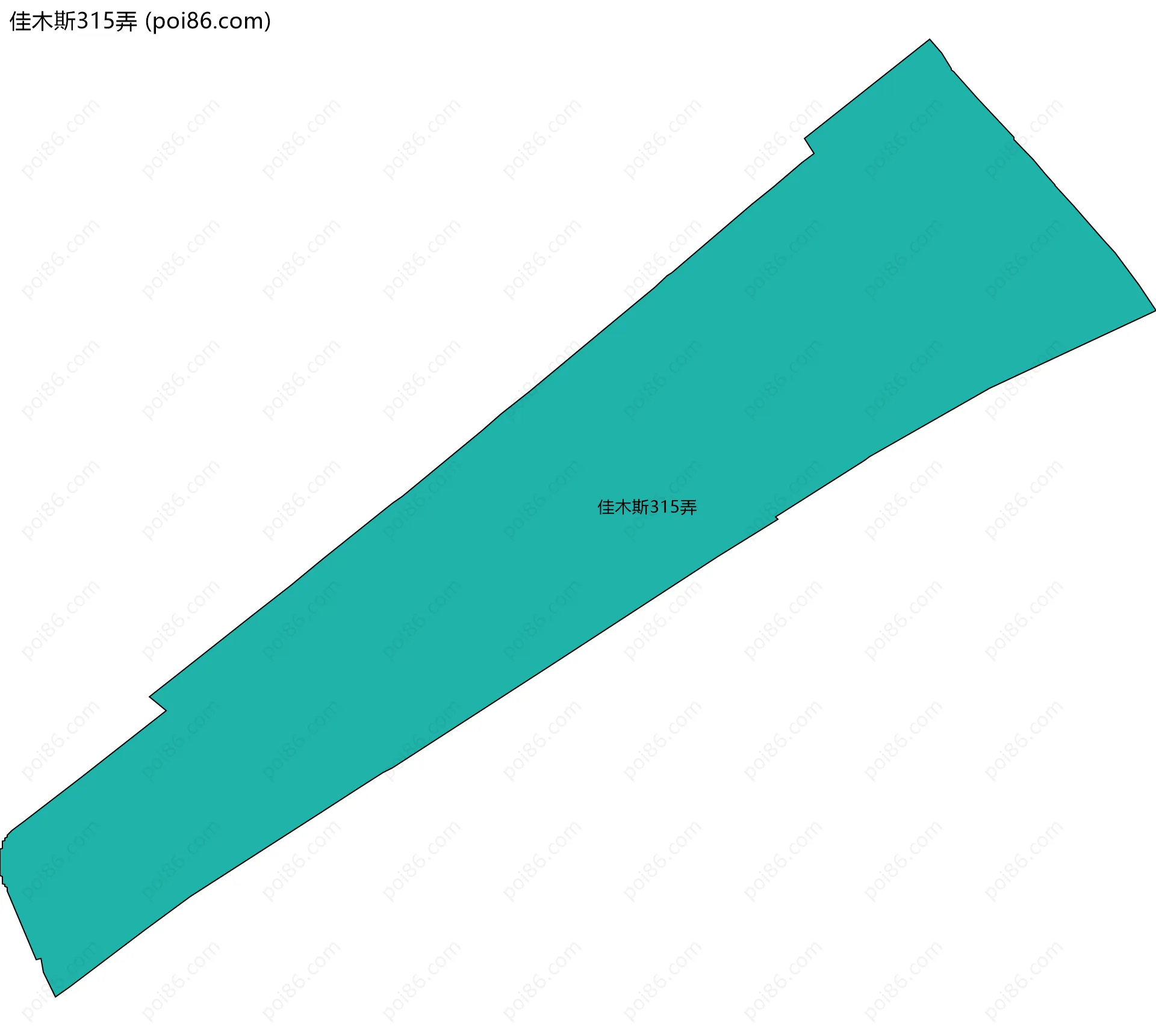 佳木斯315弄边界地图