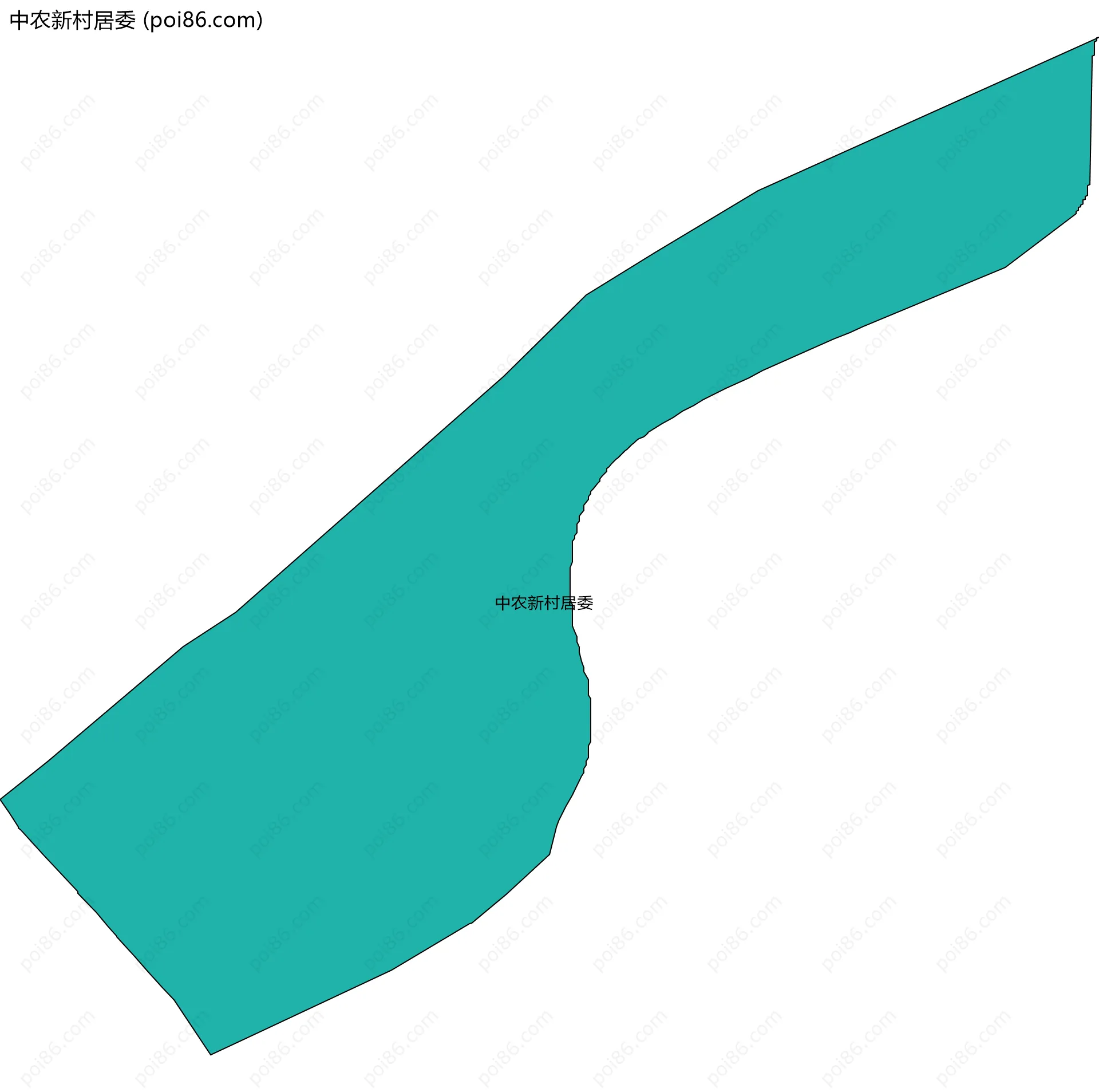 中农新村居委边界地图