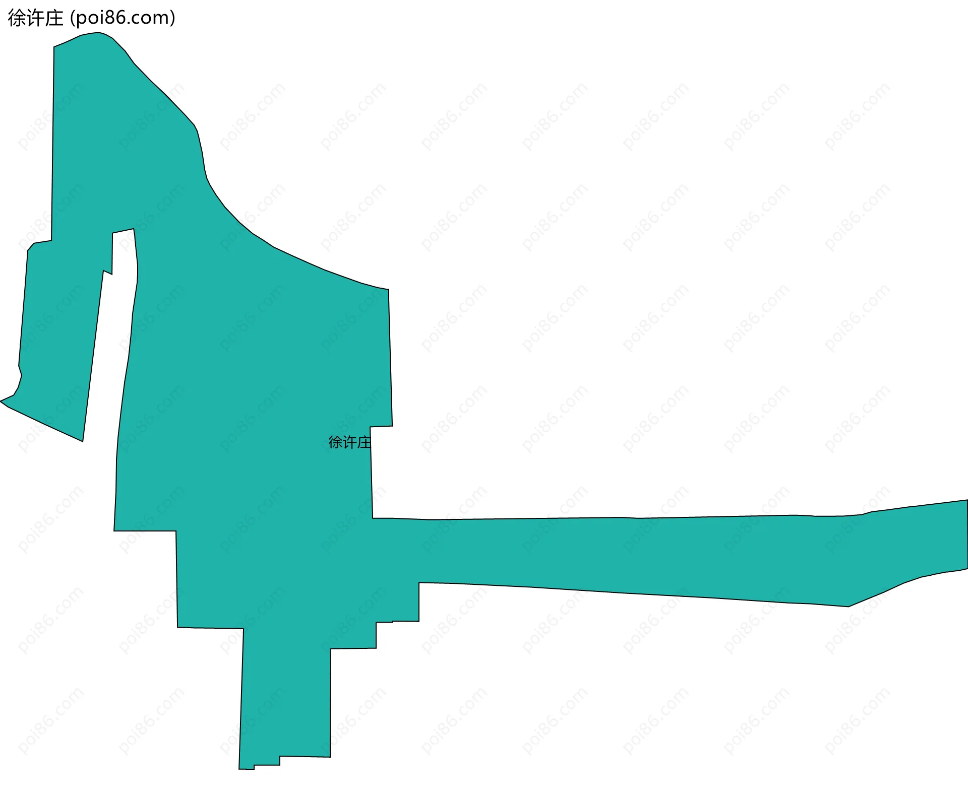 徐许庄边界地图