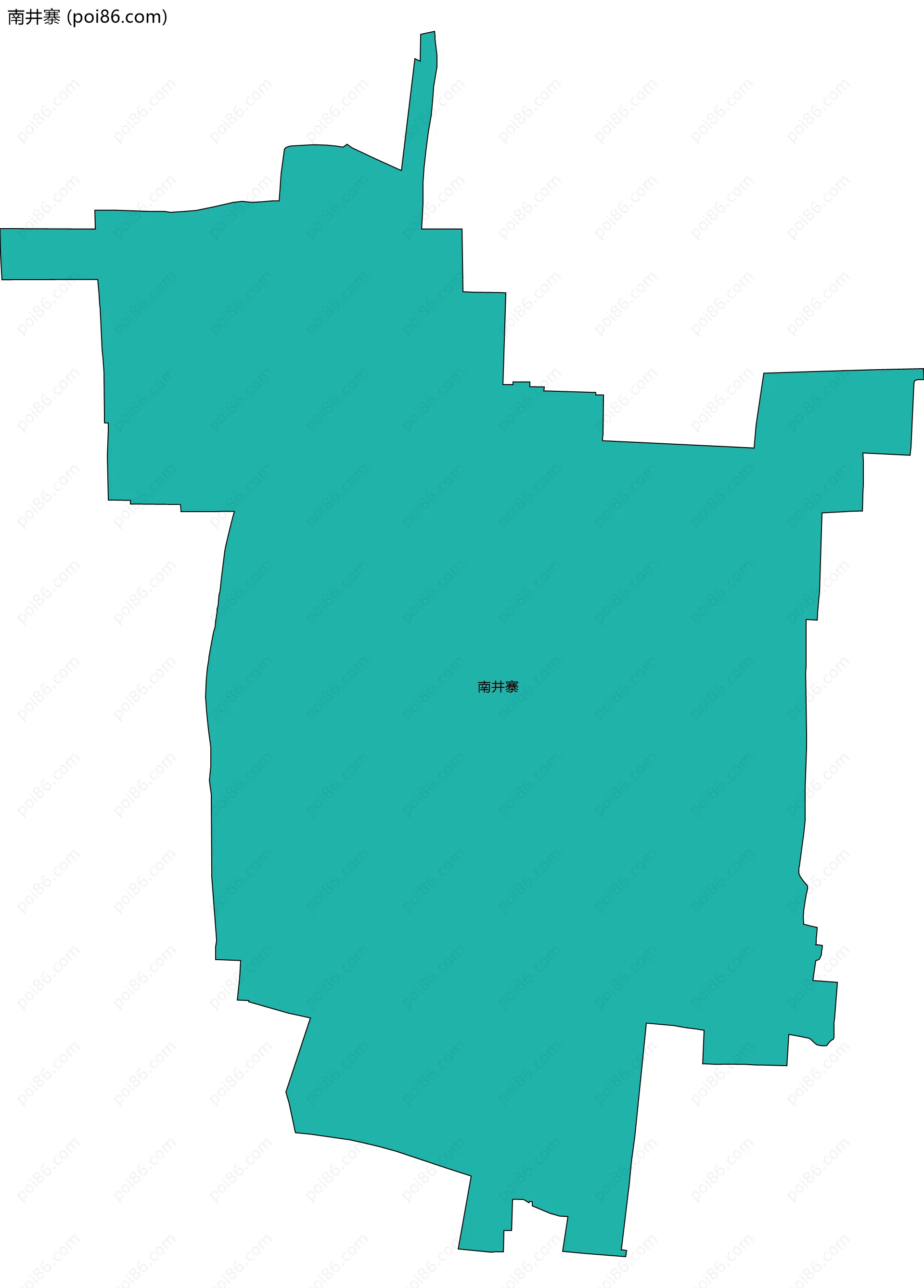 南井寨边界地图