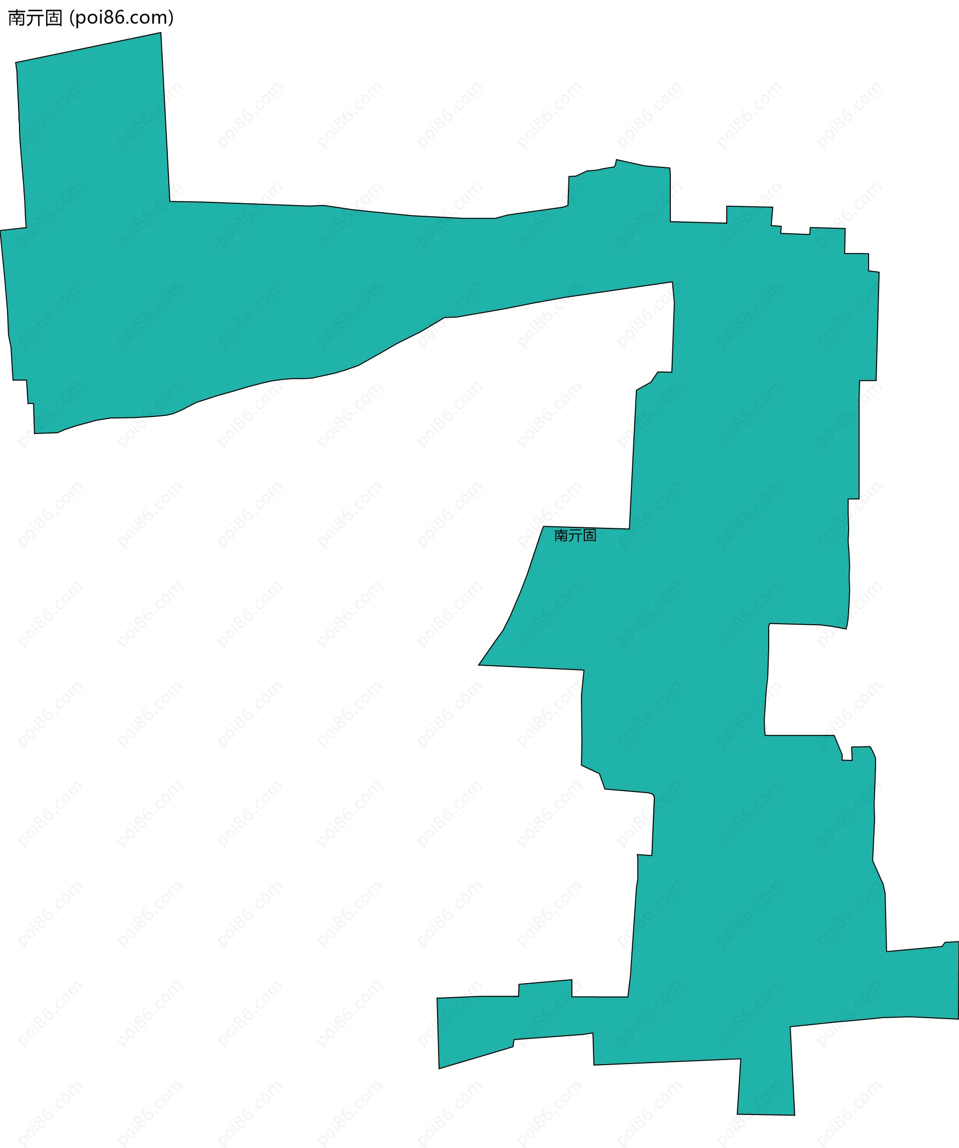 南亓固边界地图