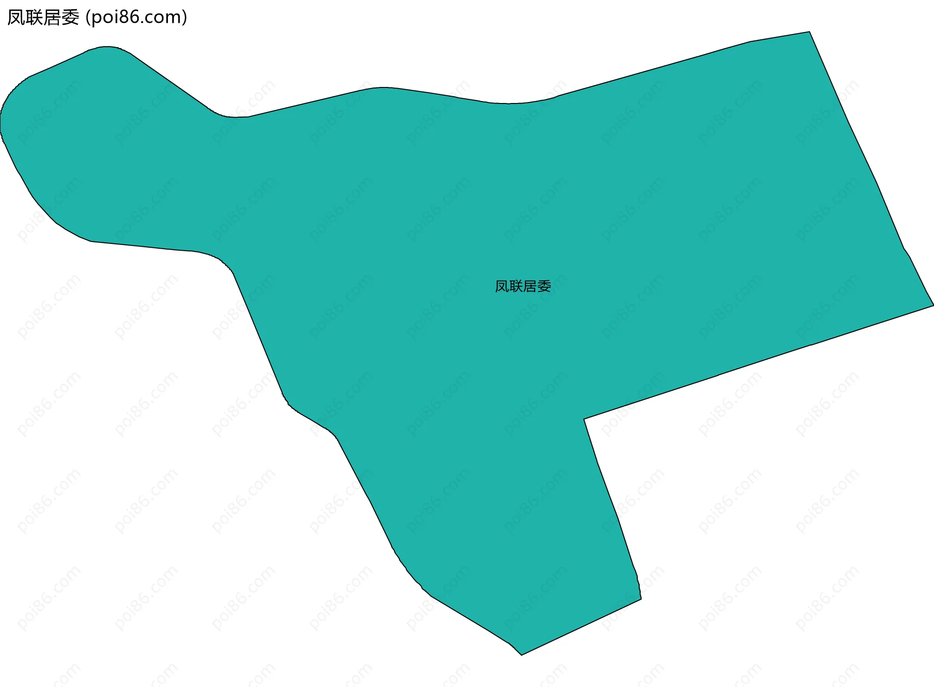 凤联居委边界地图