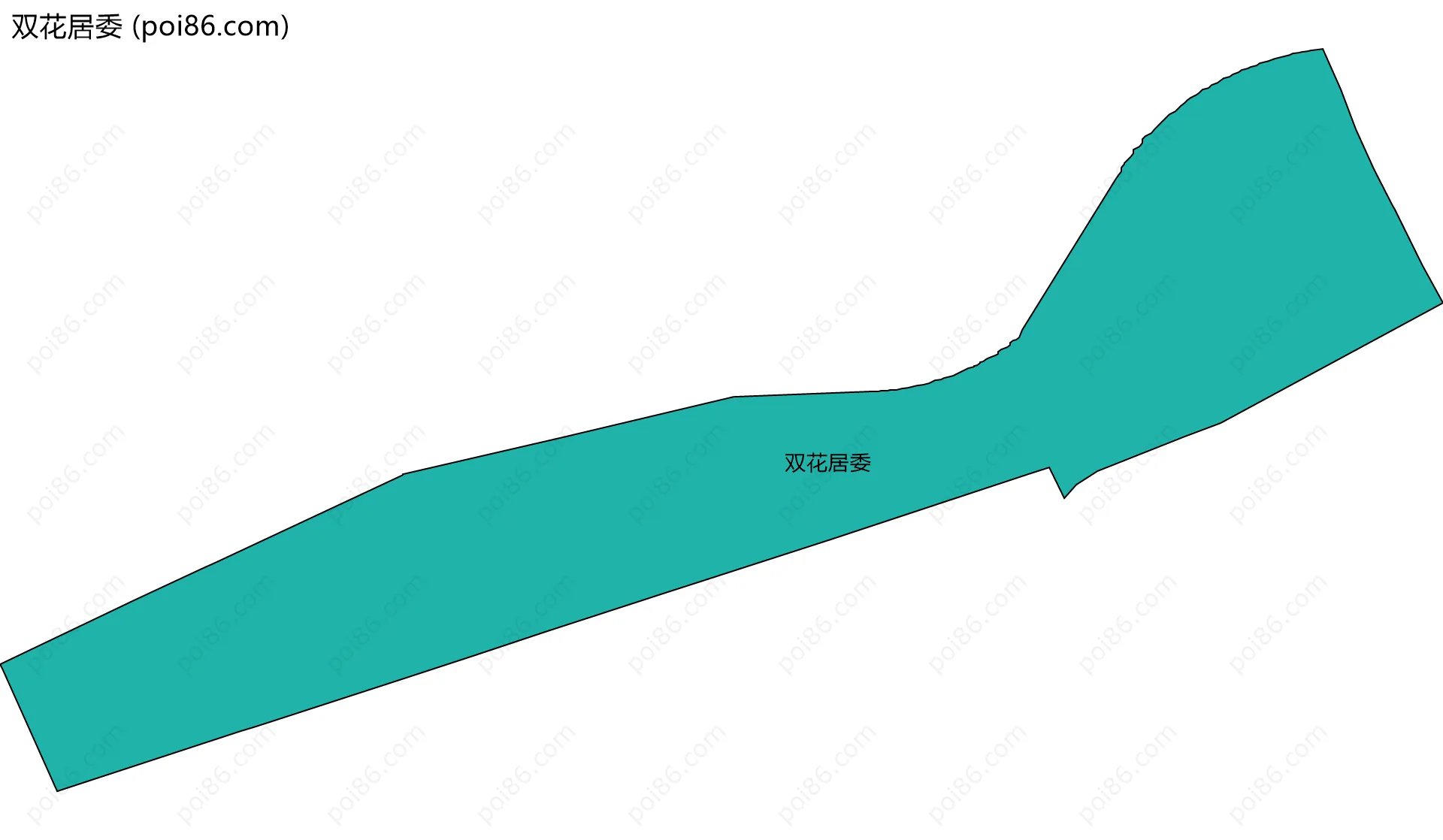 双花居委边界地图
