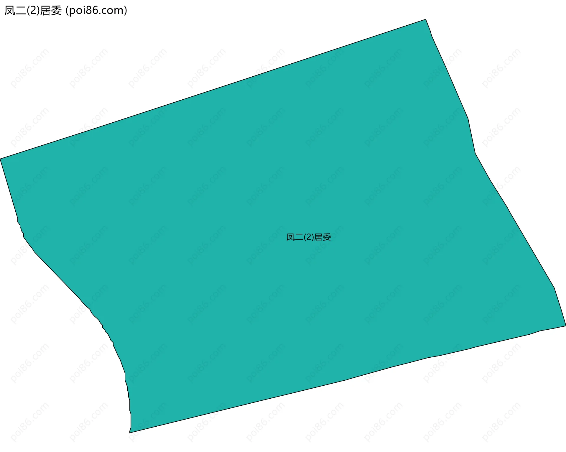 凤二(2)居委边界地图