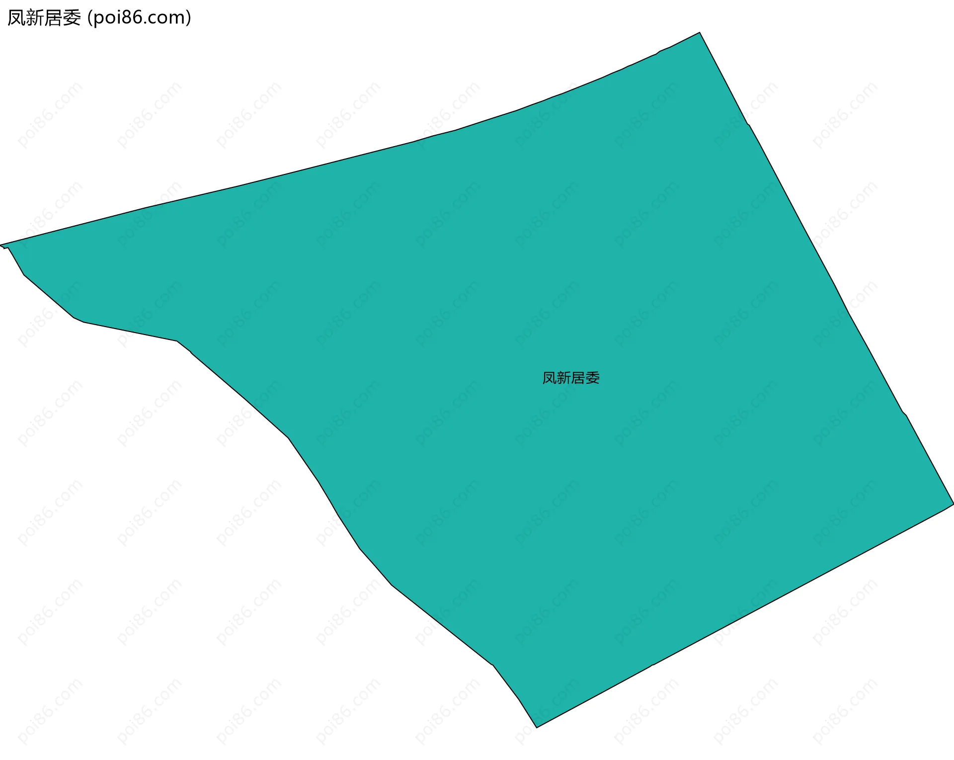 凤新居委边界地图