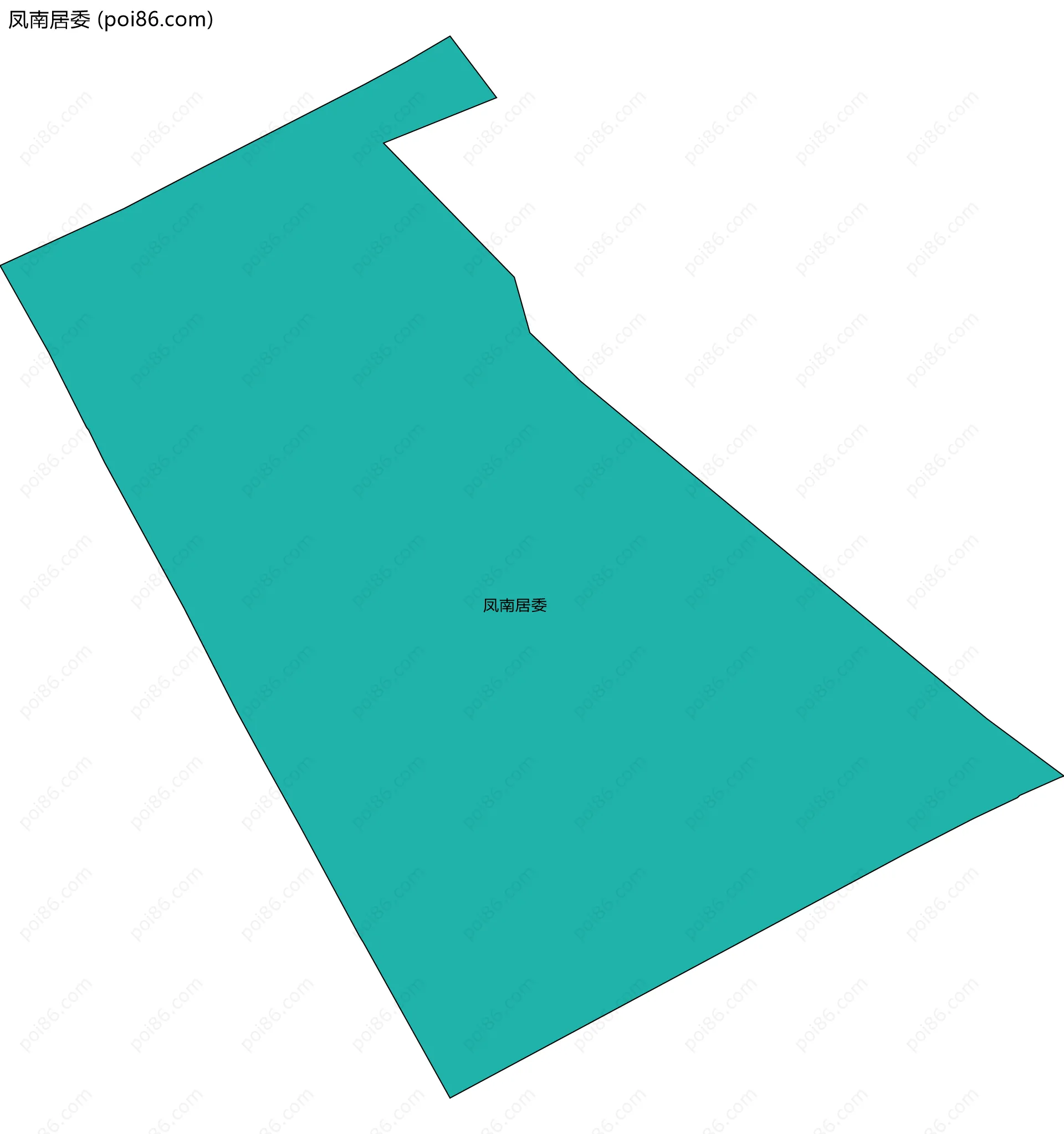 凤南居委边界地图