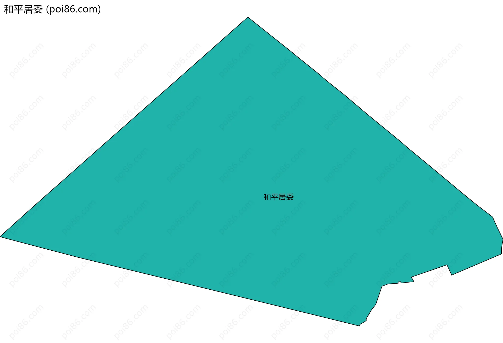 和平居委边界地图