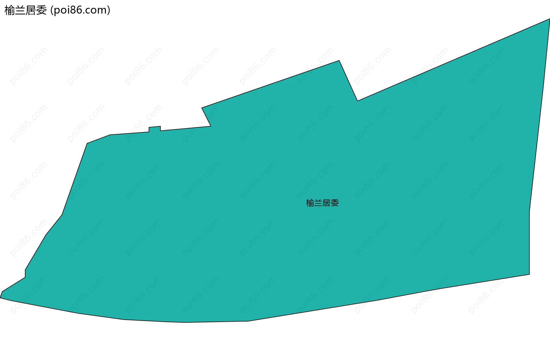 榆兰居委边界地图