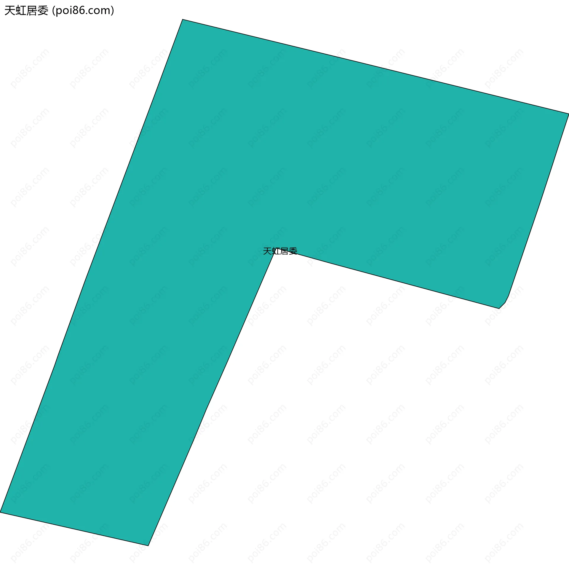 天虹居委边界地图