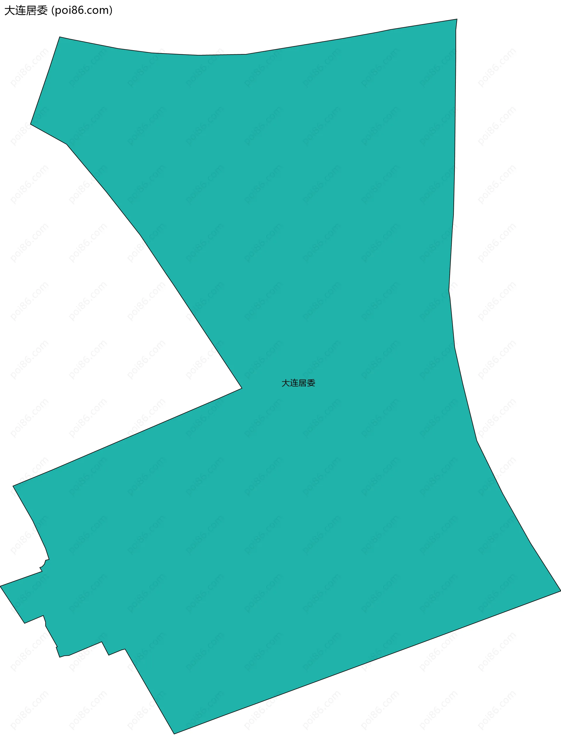 大连居委边界地图