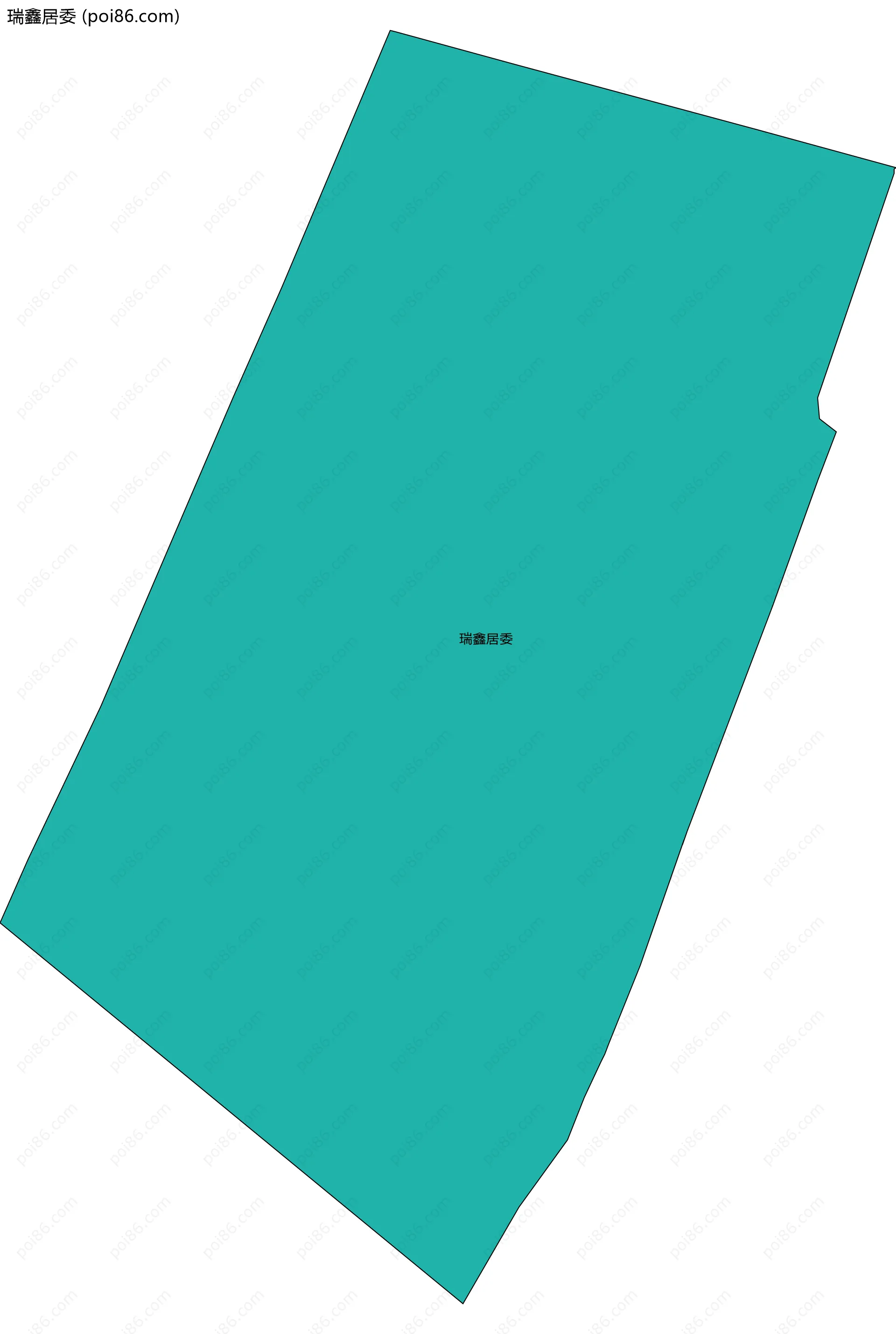 瑞鑫居委边界地图