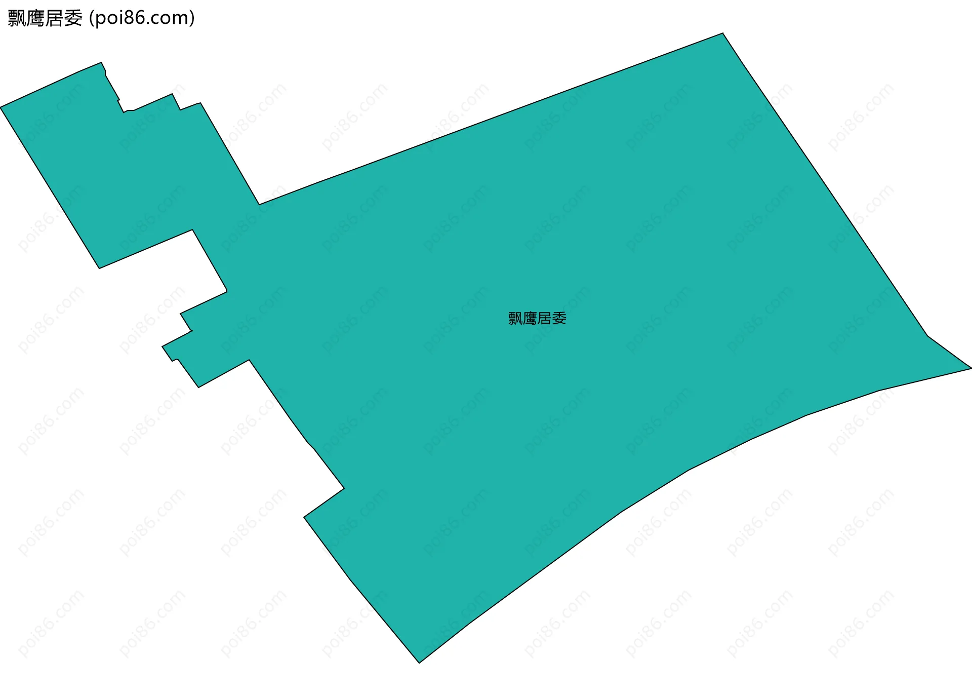 飘鹰居委边界地图