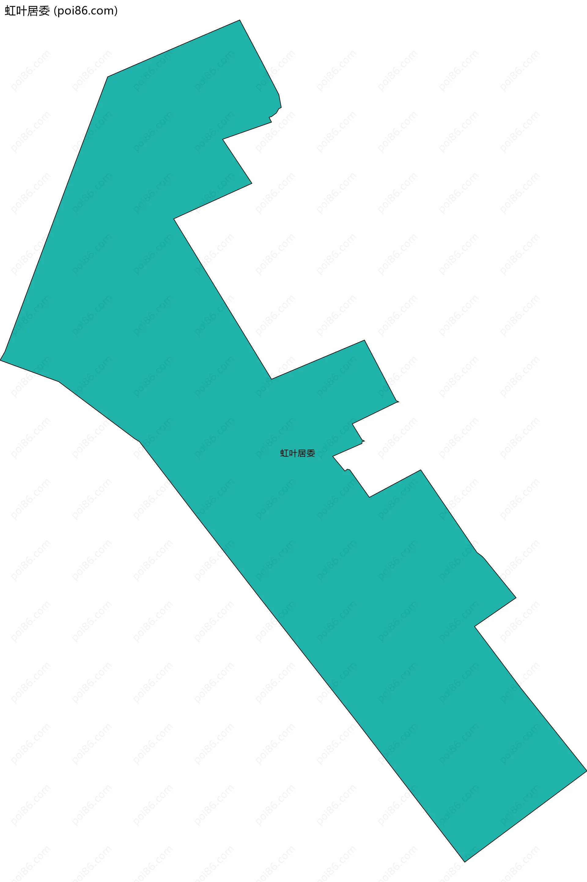 虹叶居委边界地图