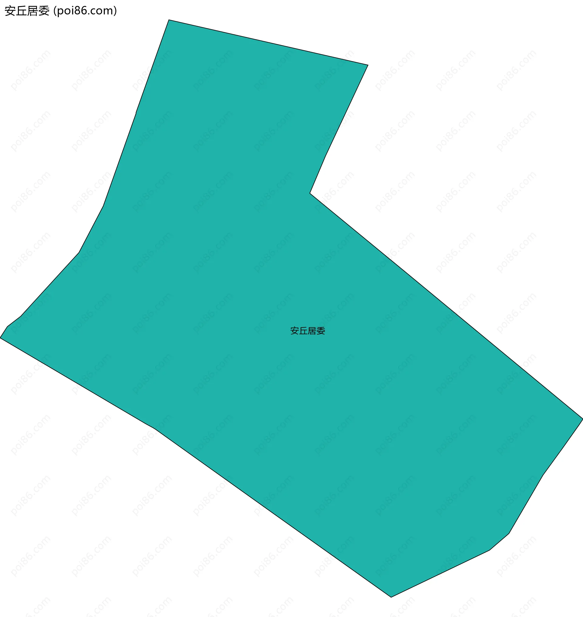 安丘居委边界地图