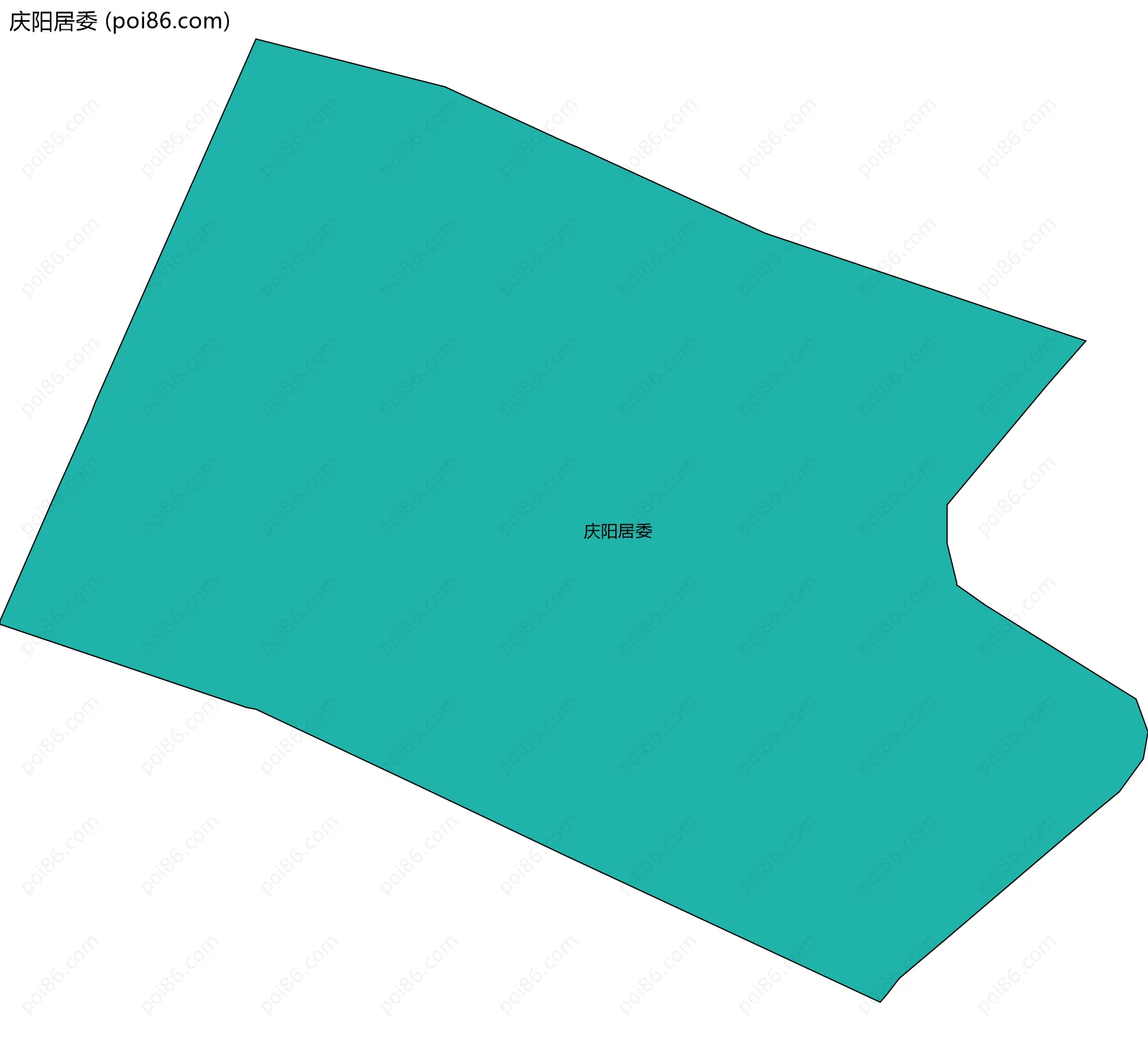 庆阳居委边界地图