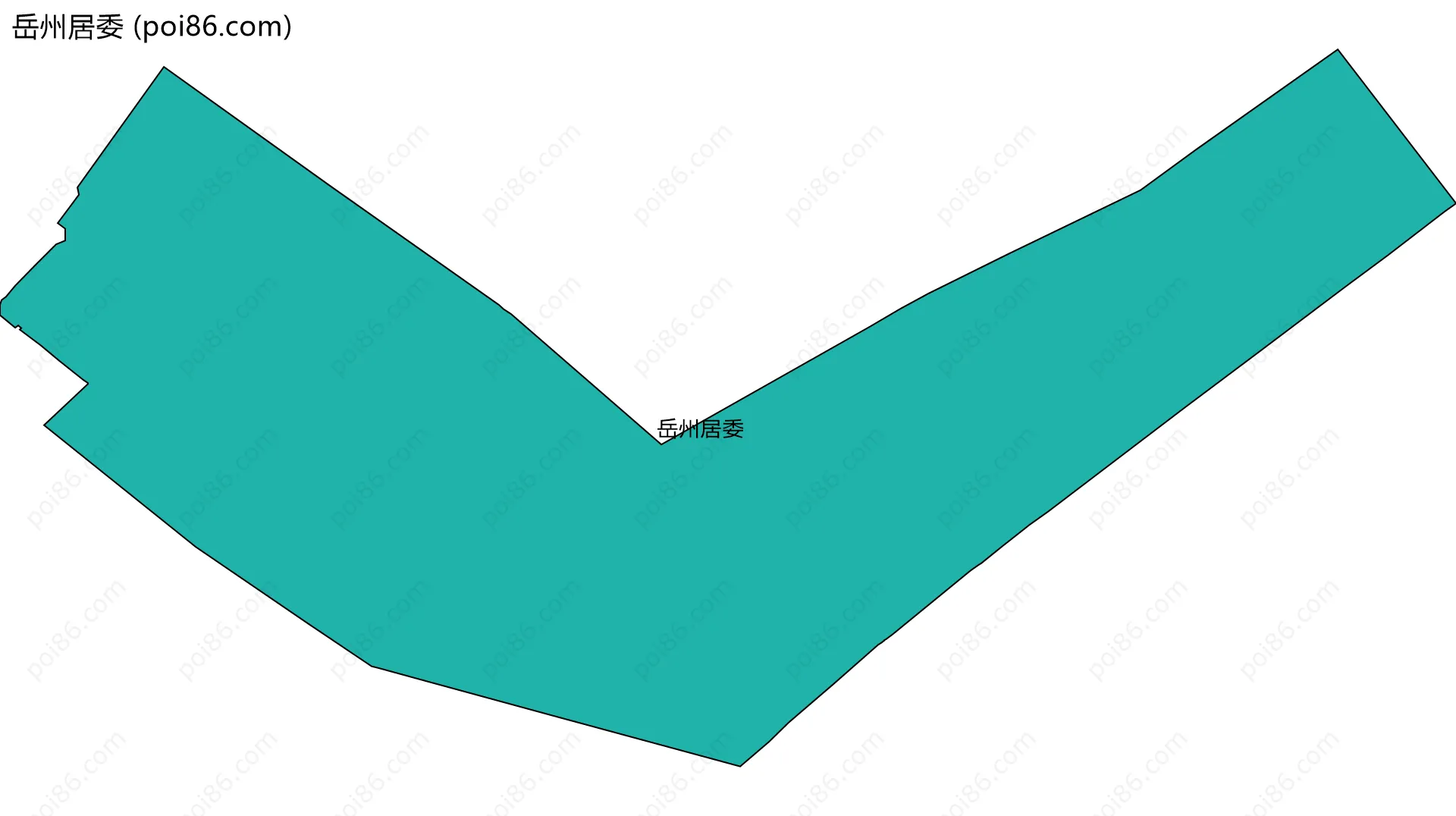 岳州居委边界地图