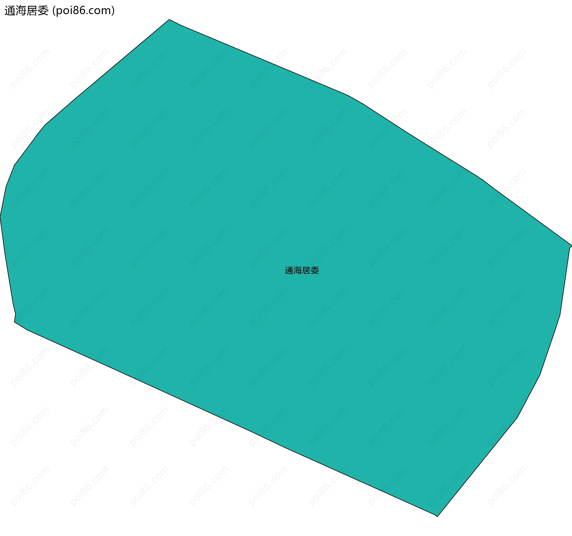 通海居委边界地图