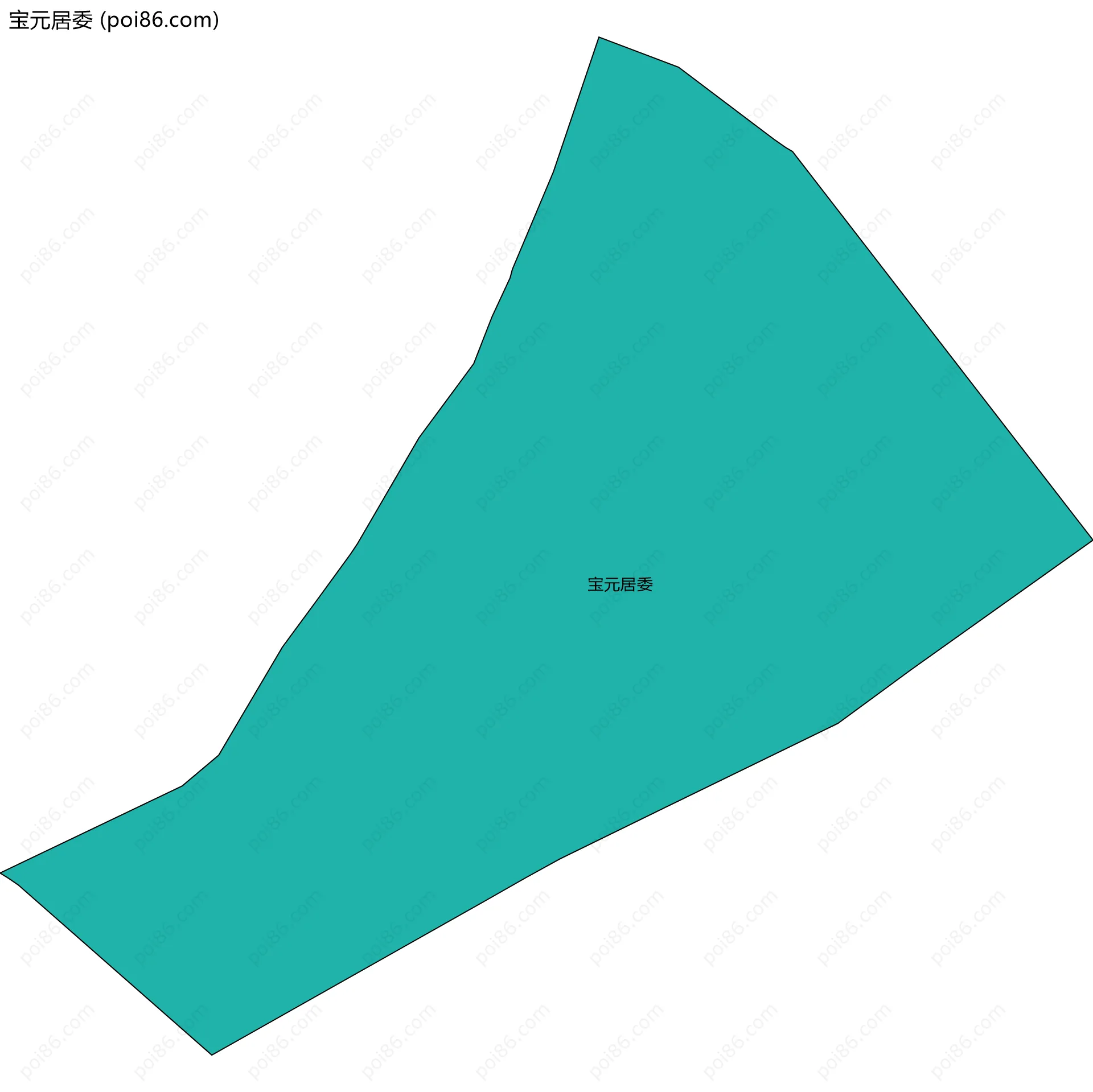 宝元居委边界地图