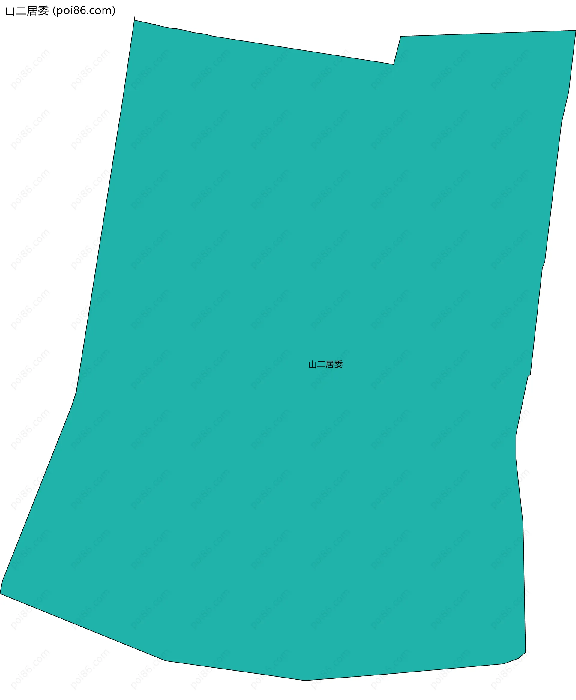 山二居委边界地图