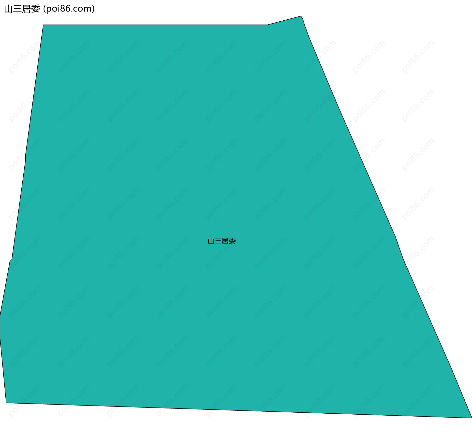 山三居委边界地图
