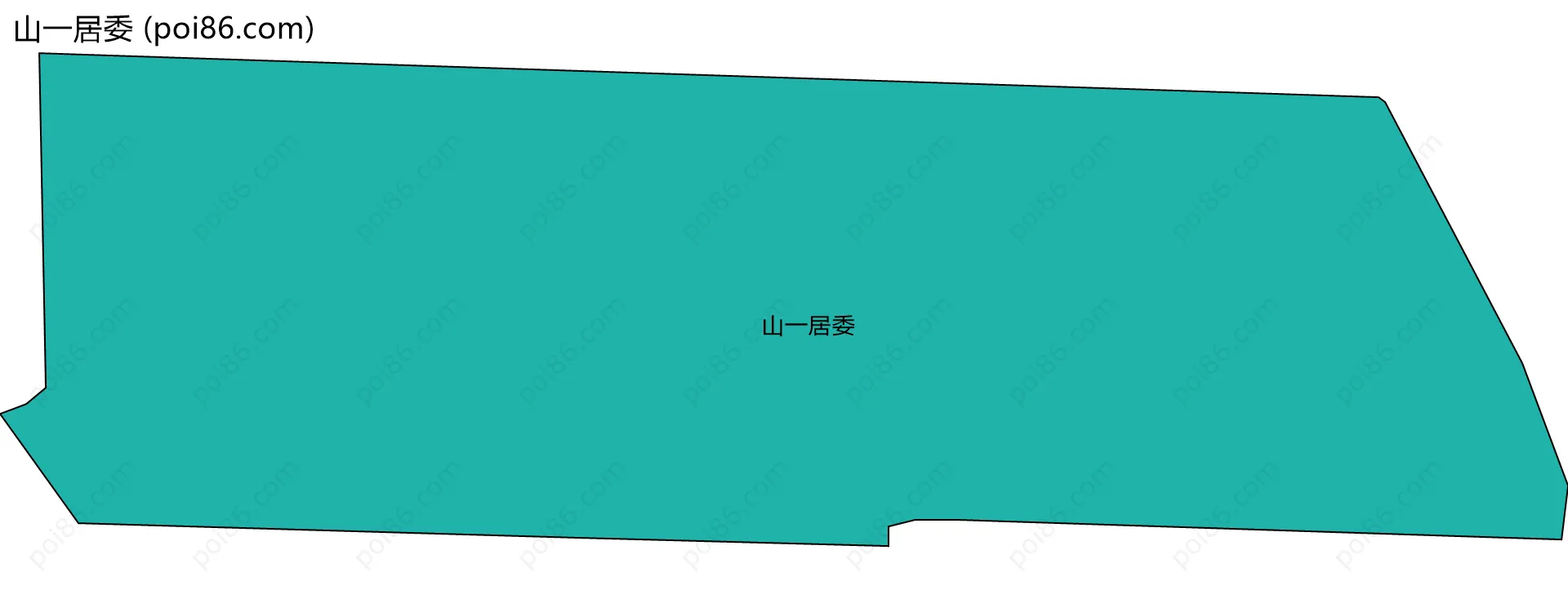 山一居委边界地图