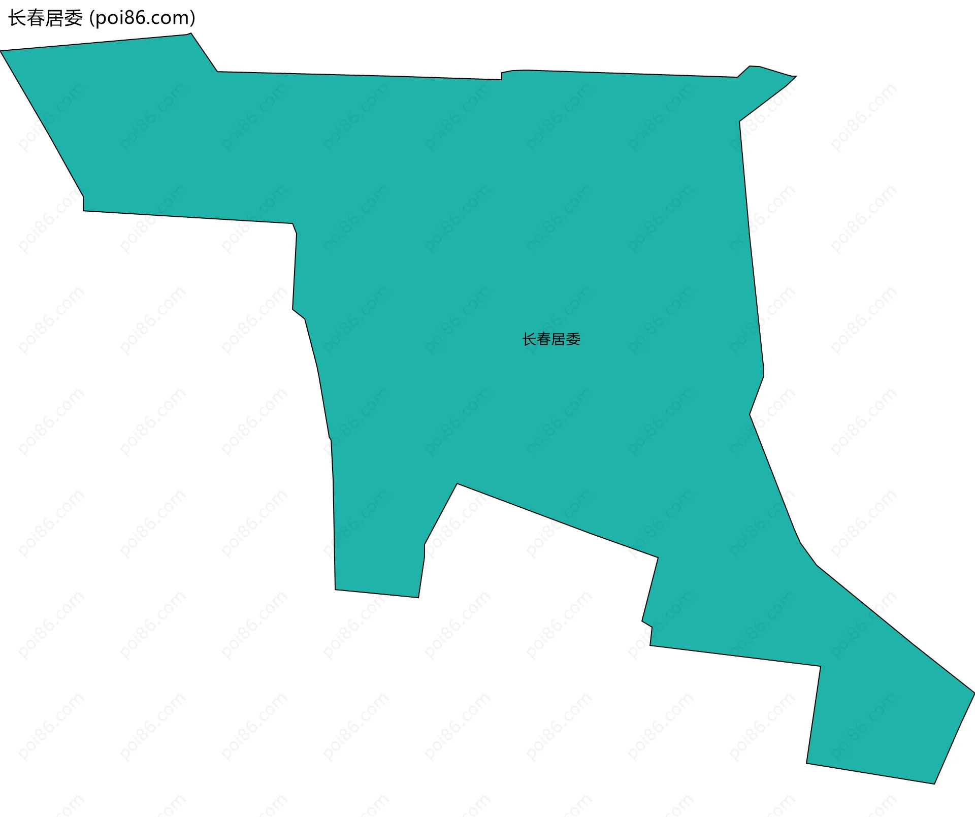 长春居委边界地图