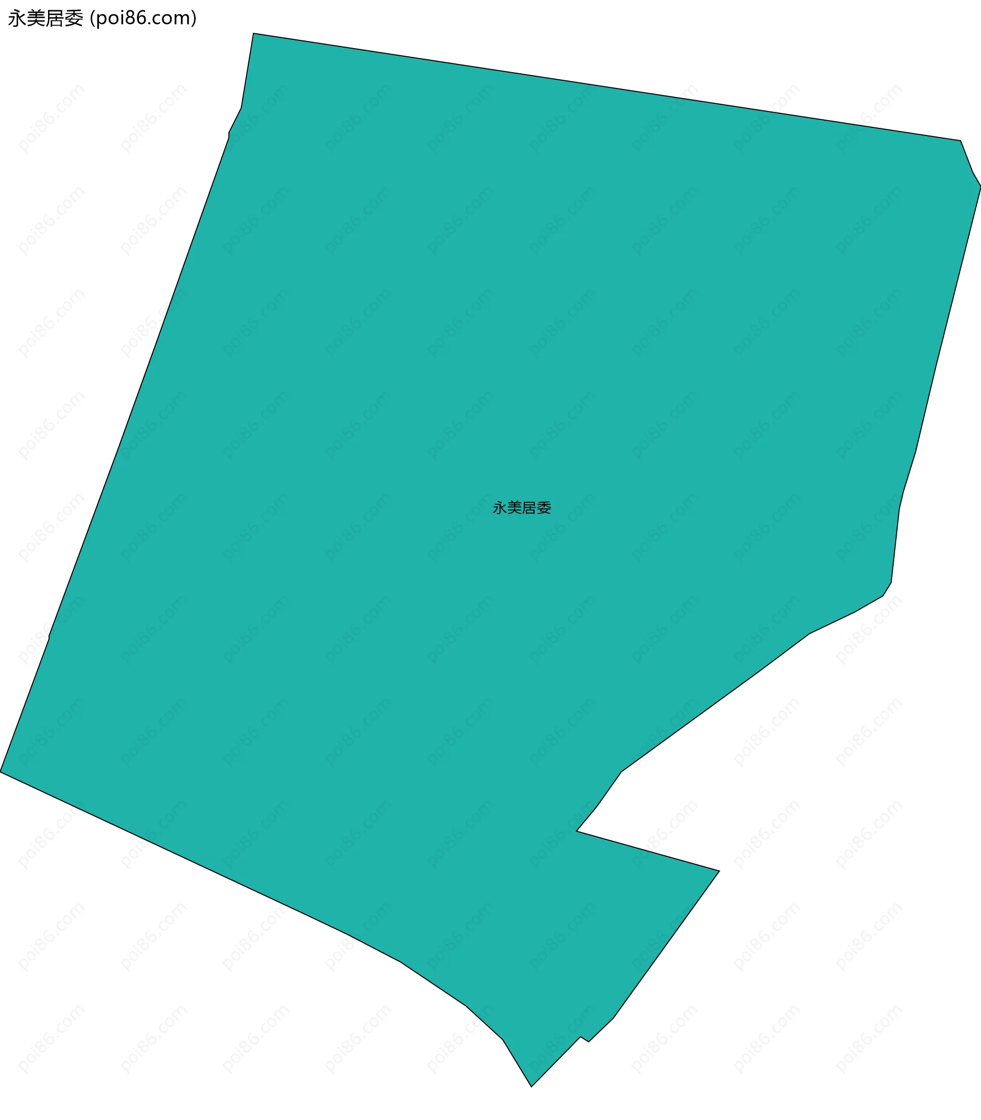 永美居委边界地图