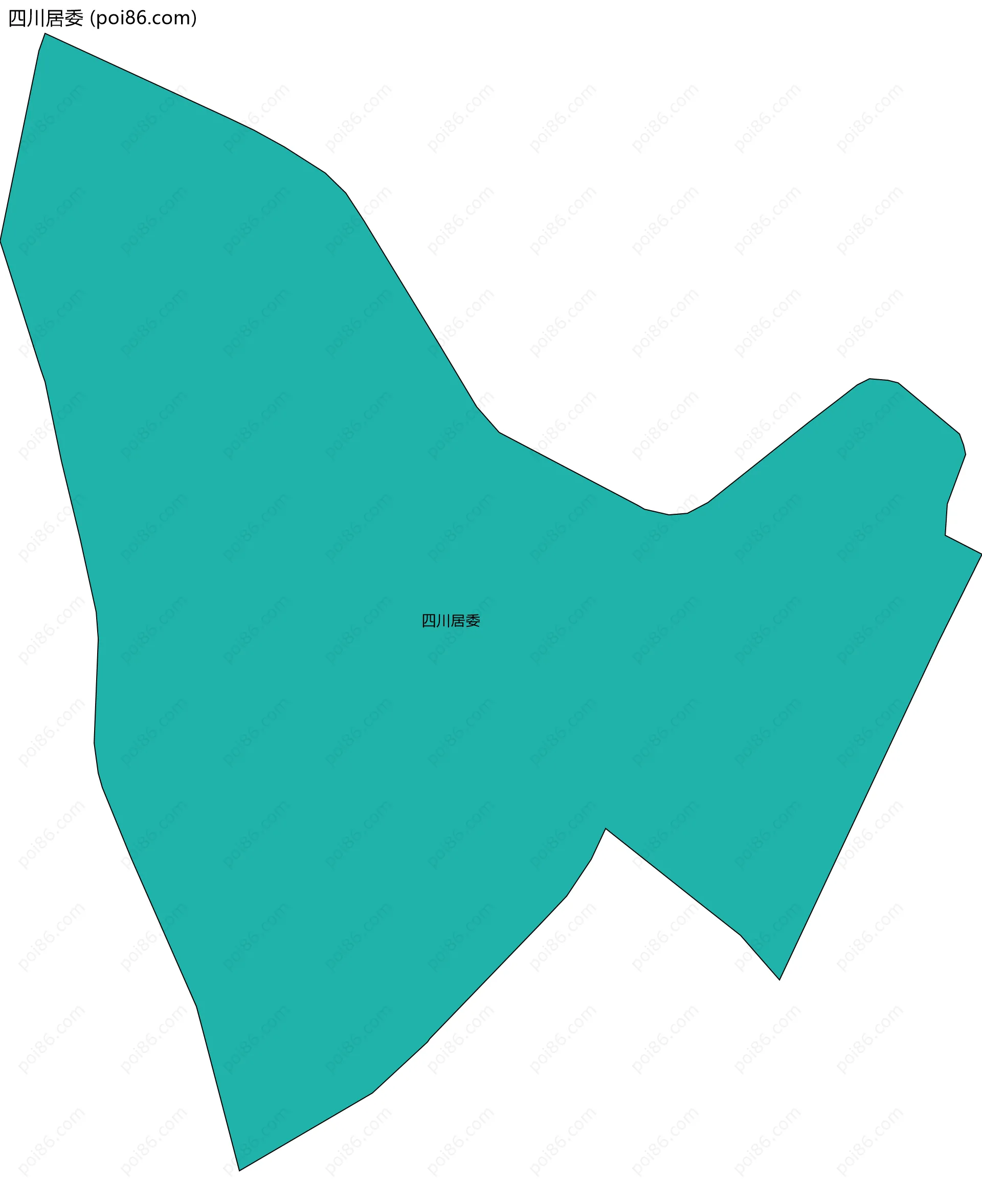 四川居委边界地图