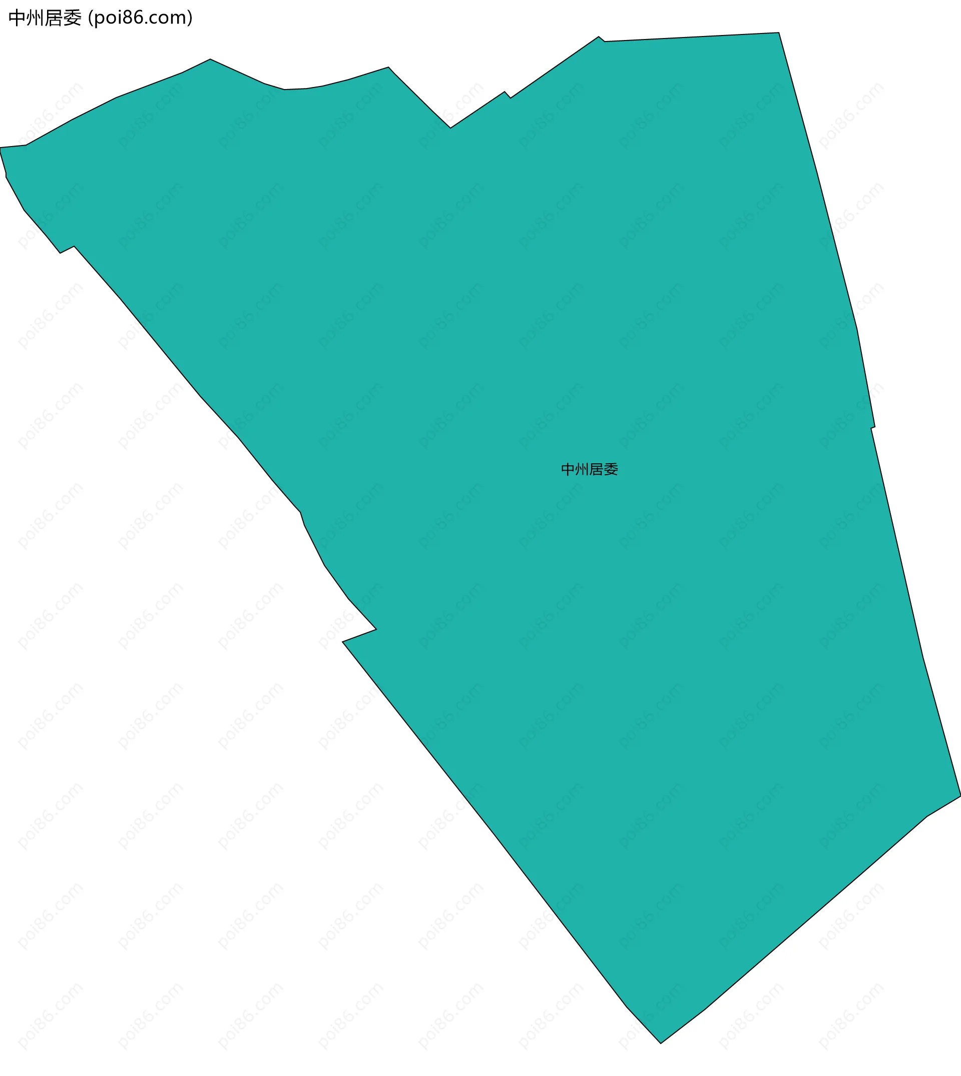 中州居委边界地图