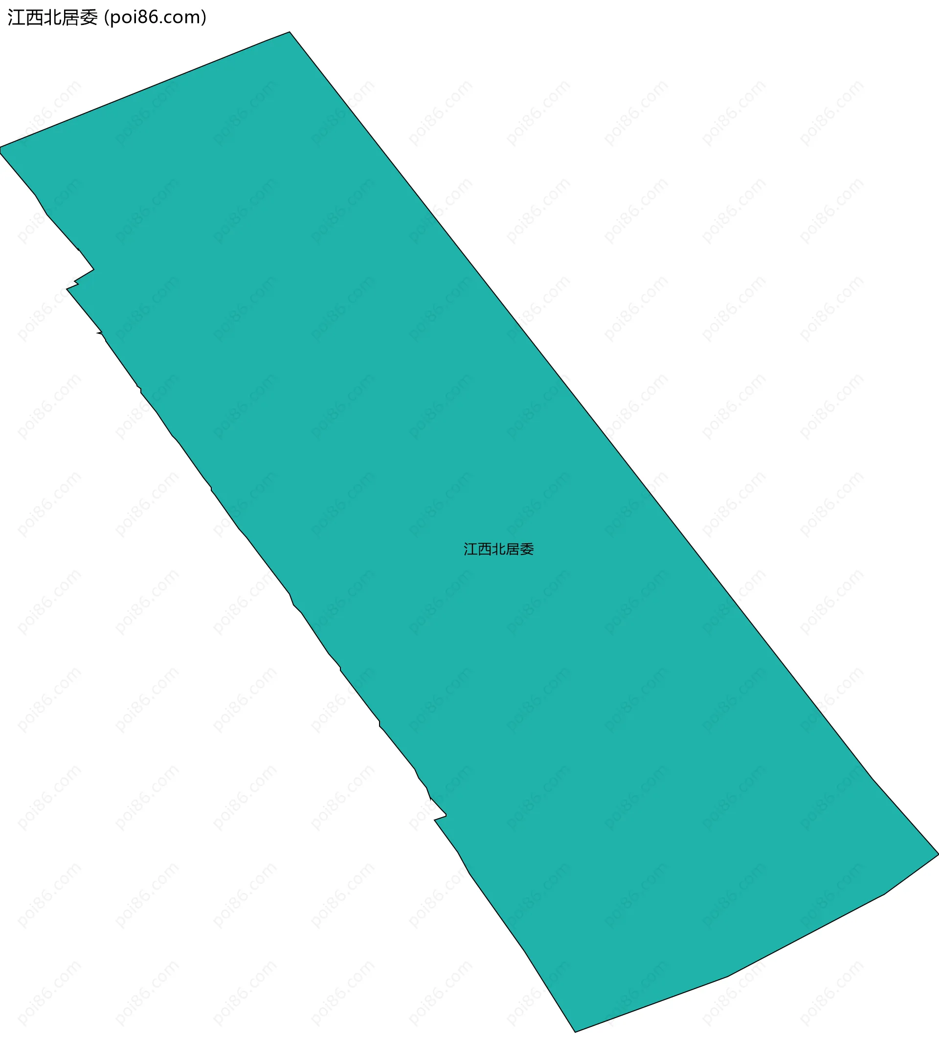 江西北居委边界地图