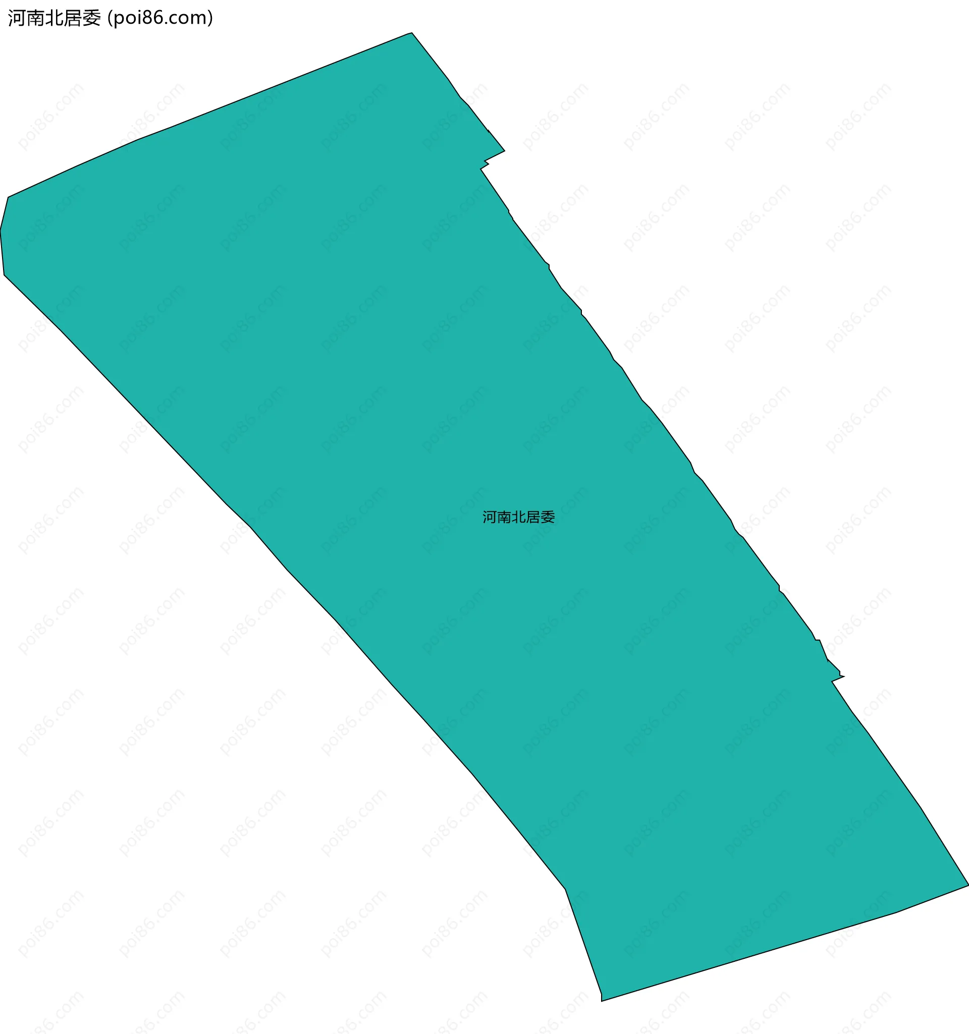 河南北居委边界地图