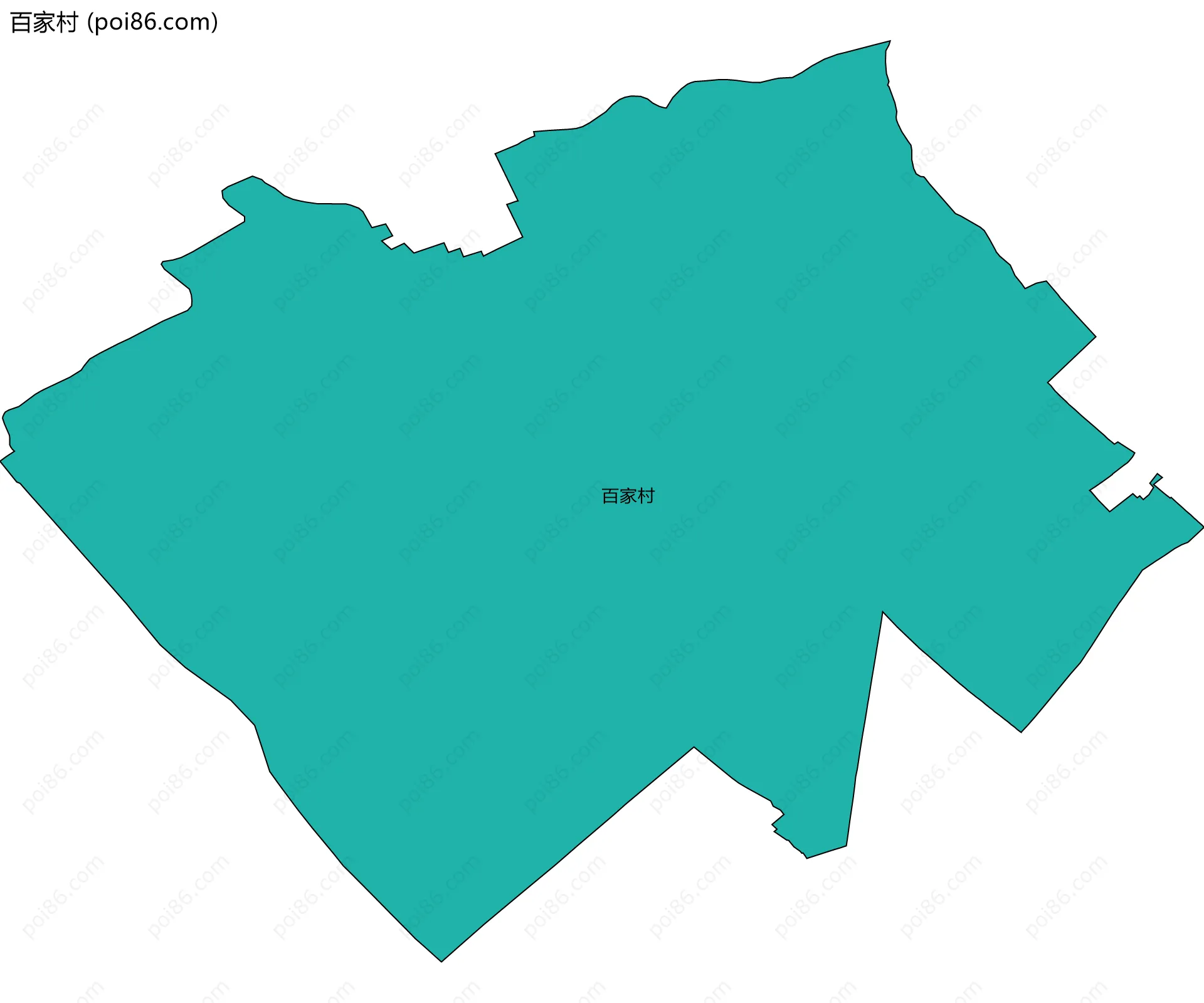 百家村边界地图