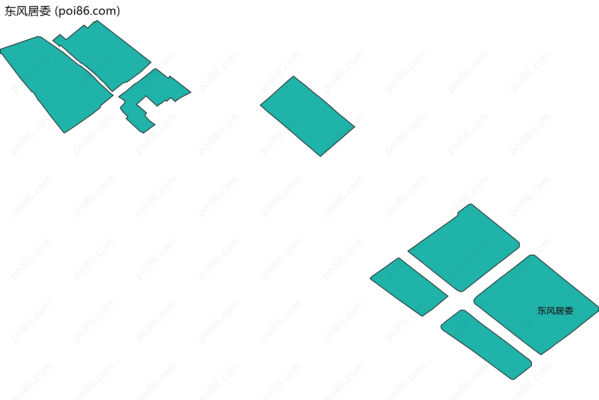 东风居委边界地图