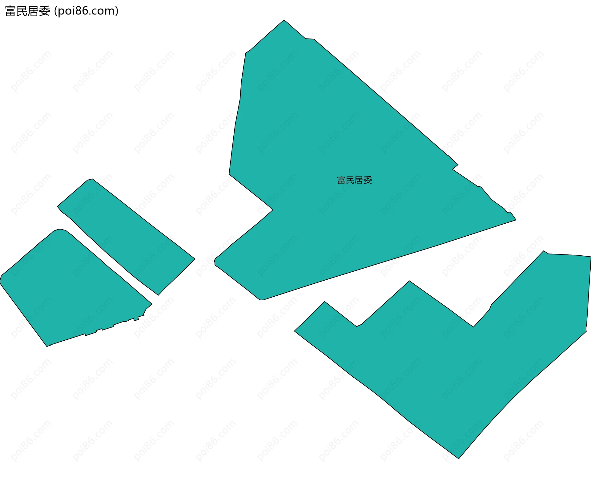 富民居委边界地图