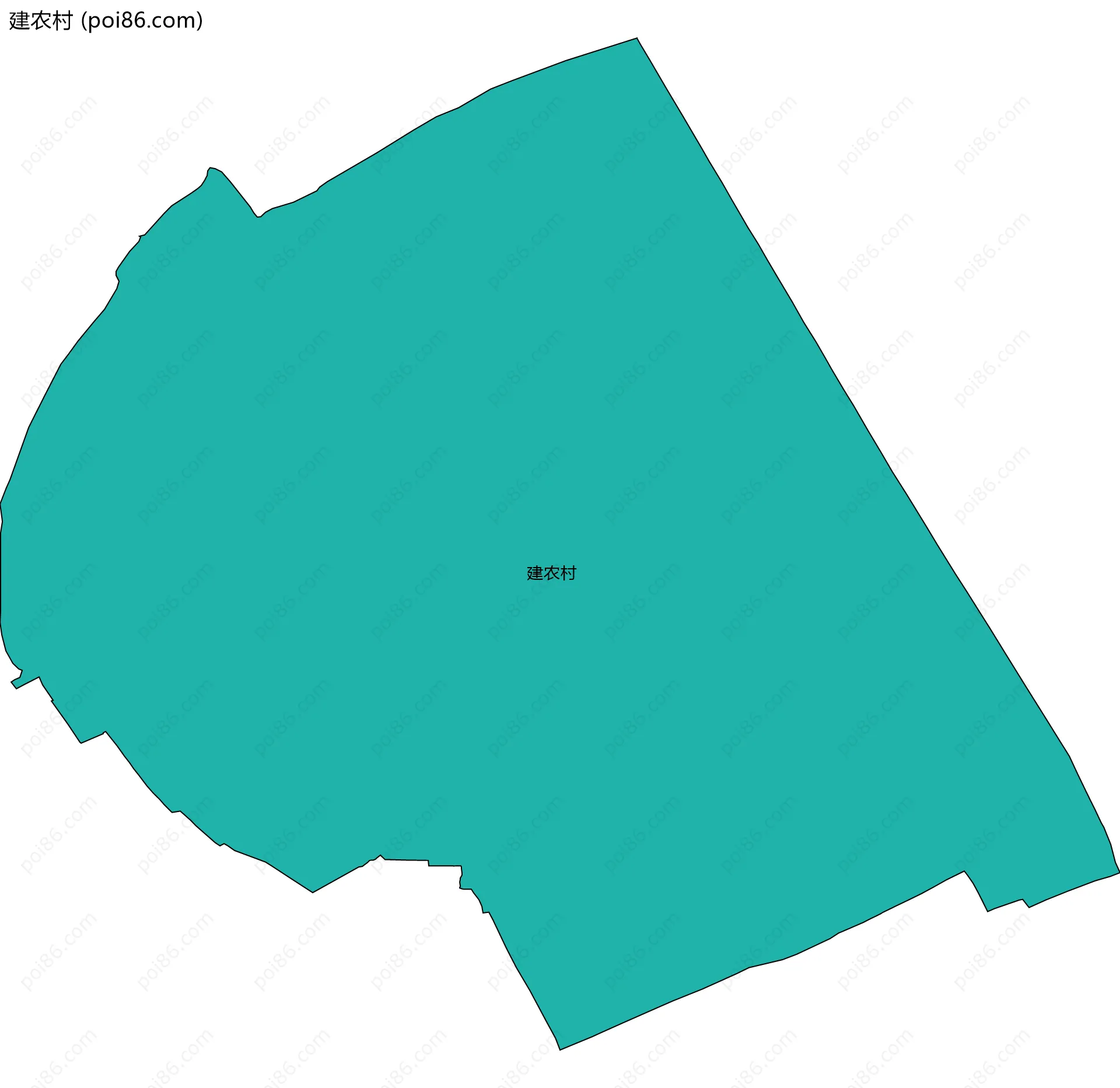 建农村边界地图