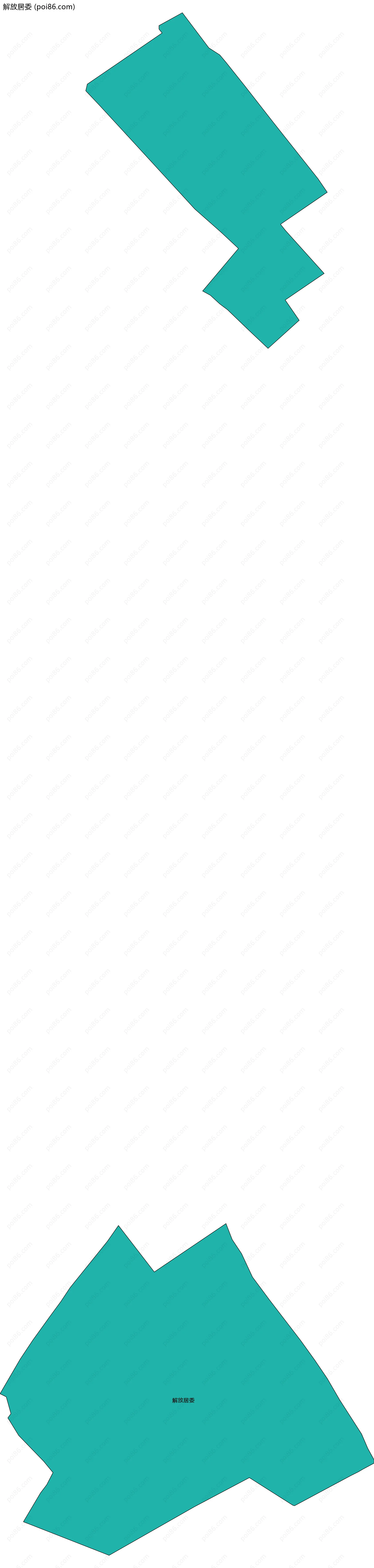 解放居委边界地图