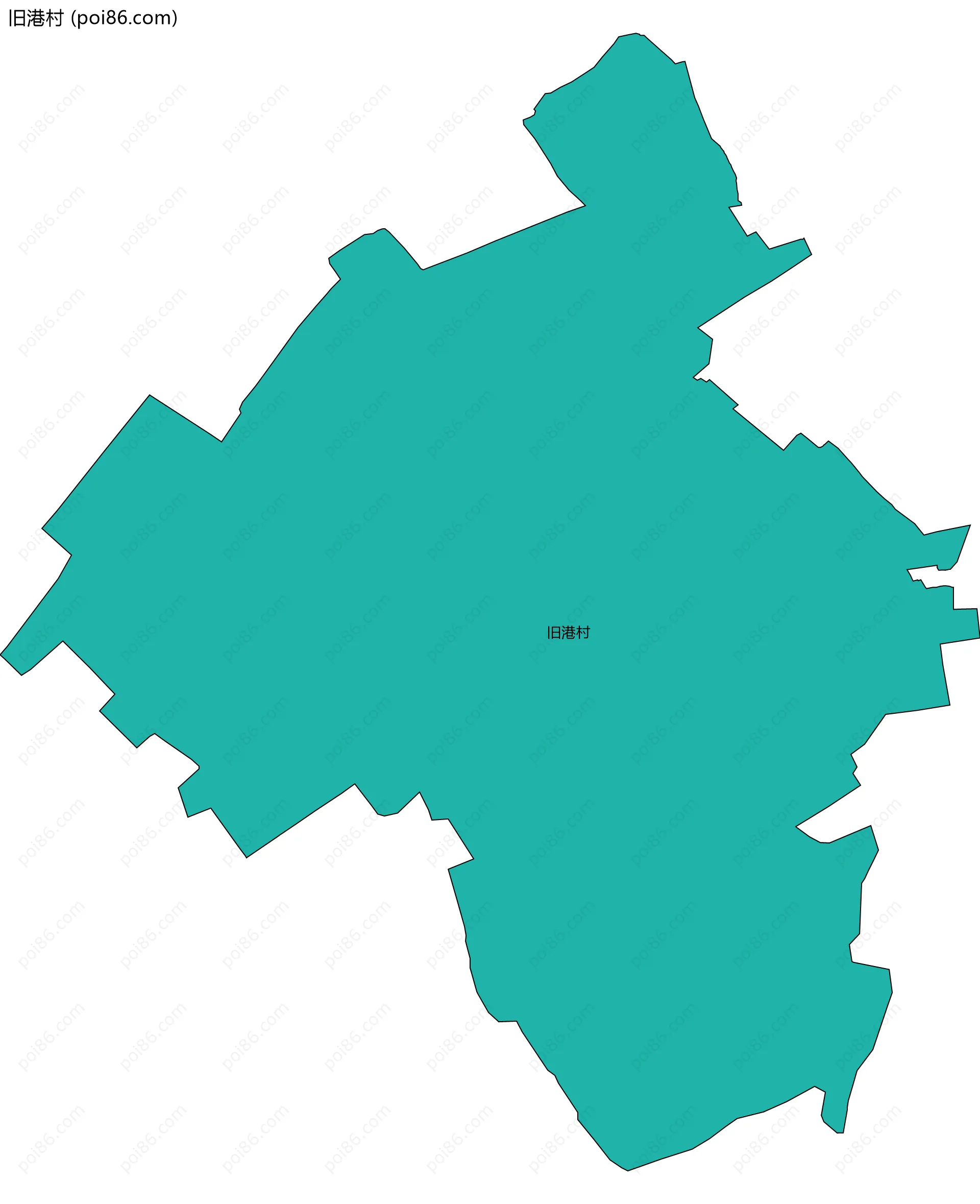 旧港村边界地图